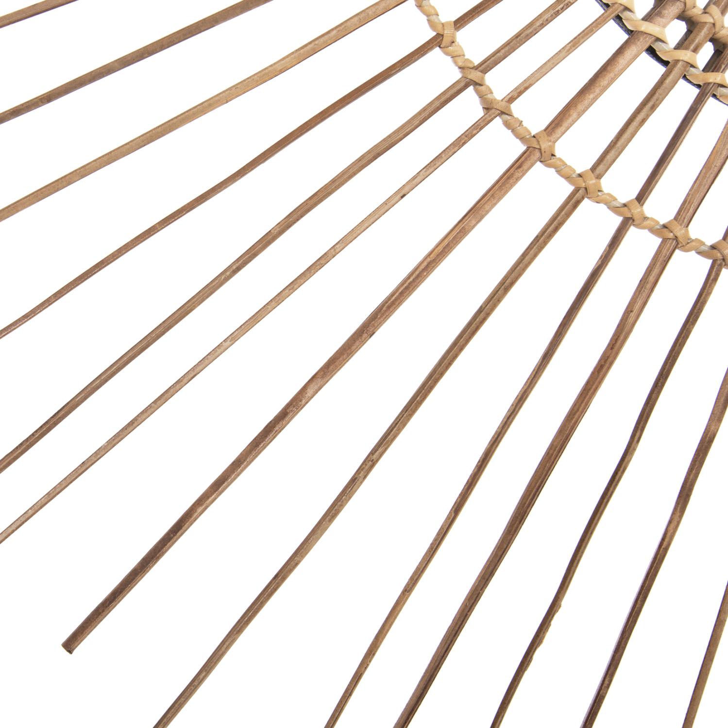 ΚΑΘΡΕΠΤΗΣ ΣΤΡΟΓΓΥΛΟΣ ΜΕ ΠΛΑΙΣΙΟ ΑΠΟ STICKS ΚΟΚΟΦΟΙΝΙΚΑ ΣΕ ΧΡΩΜΑ ΦΥΣΙΚΟ Φ85 εκ.HM7733 - Image 6