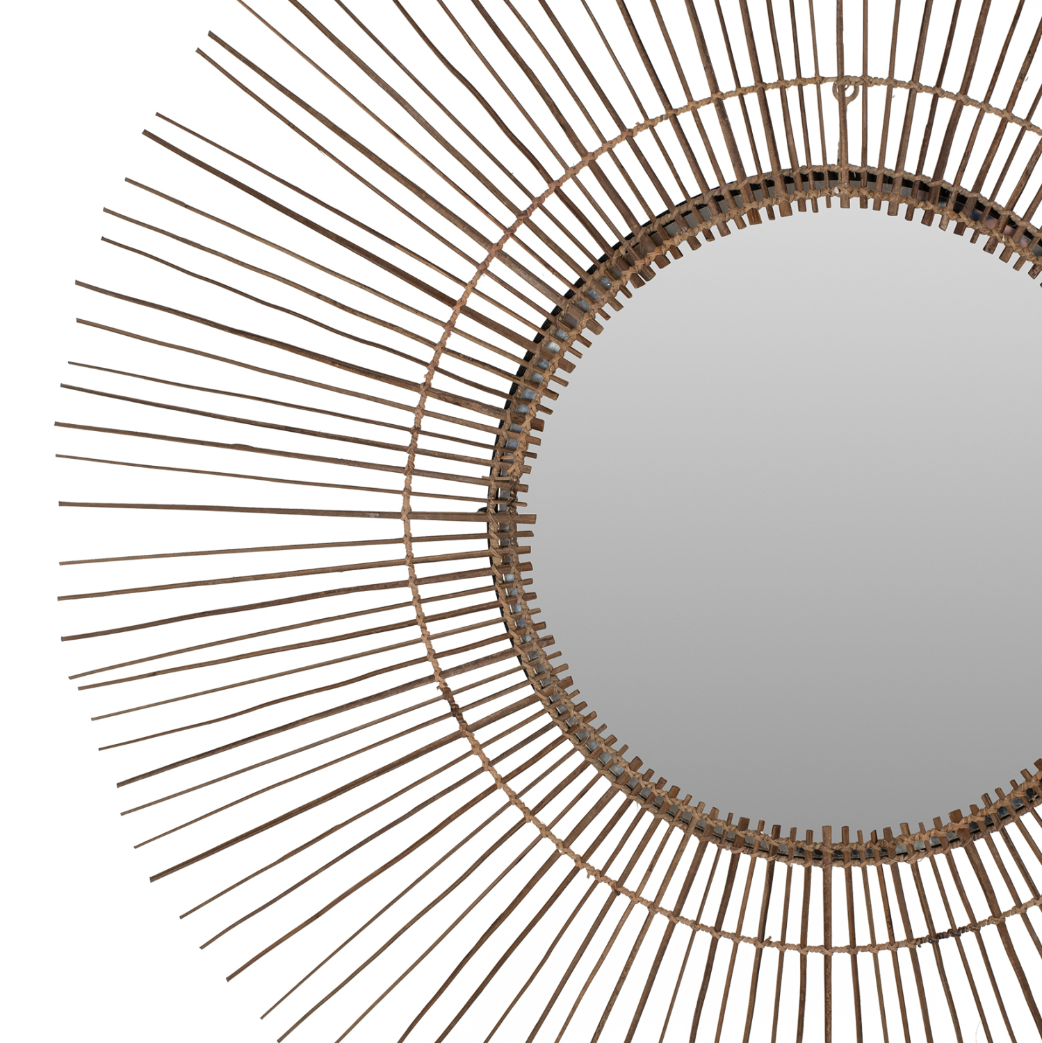 ΚΑΘΡΕΠΤΗΣ ΤΟΙΧΟΥ ΣΤΡΟΓΓΥΛΟΣ ΜΕ STICKS ΚΟΚΟΦΟΙΝΙΚΑ ΣΕ ΦΥΣΙΚΟ 120x4x120Yεκ.HM7732 - Image 4