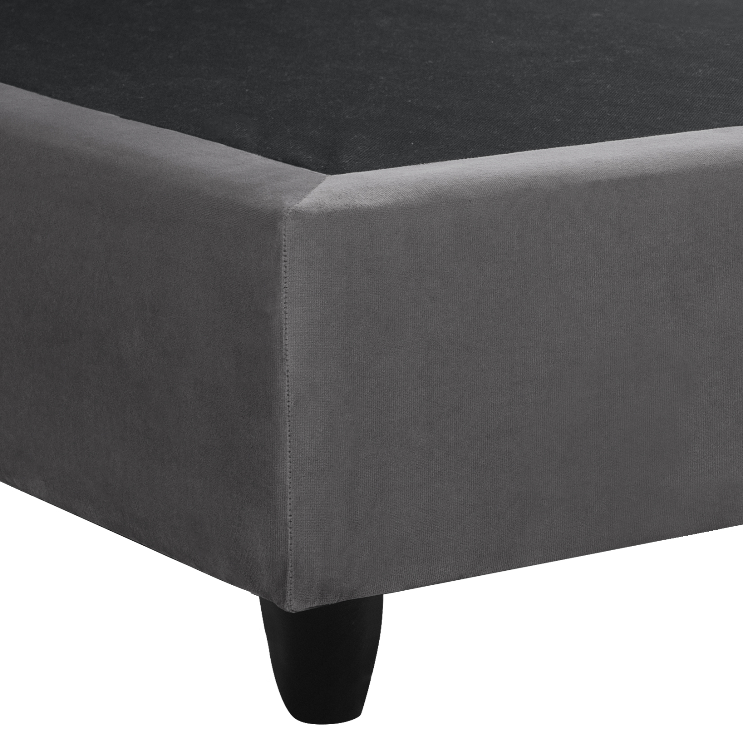 ΚΡΕΒΑΤΙ DOLORES ΑΠΟ ΓΚΡΙ ΒΕΛΟΥΔΟ HM637.10 ΓΙΑ ΣΤΡΩΜΑ 150x200 εκ. - Image 6