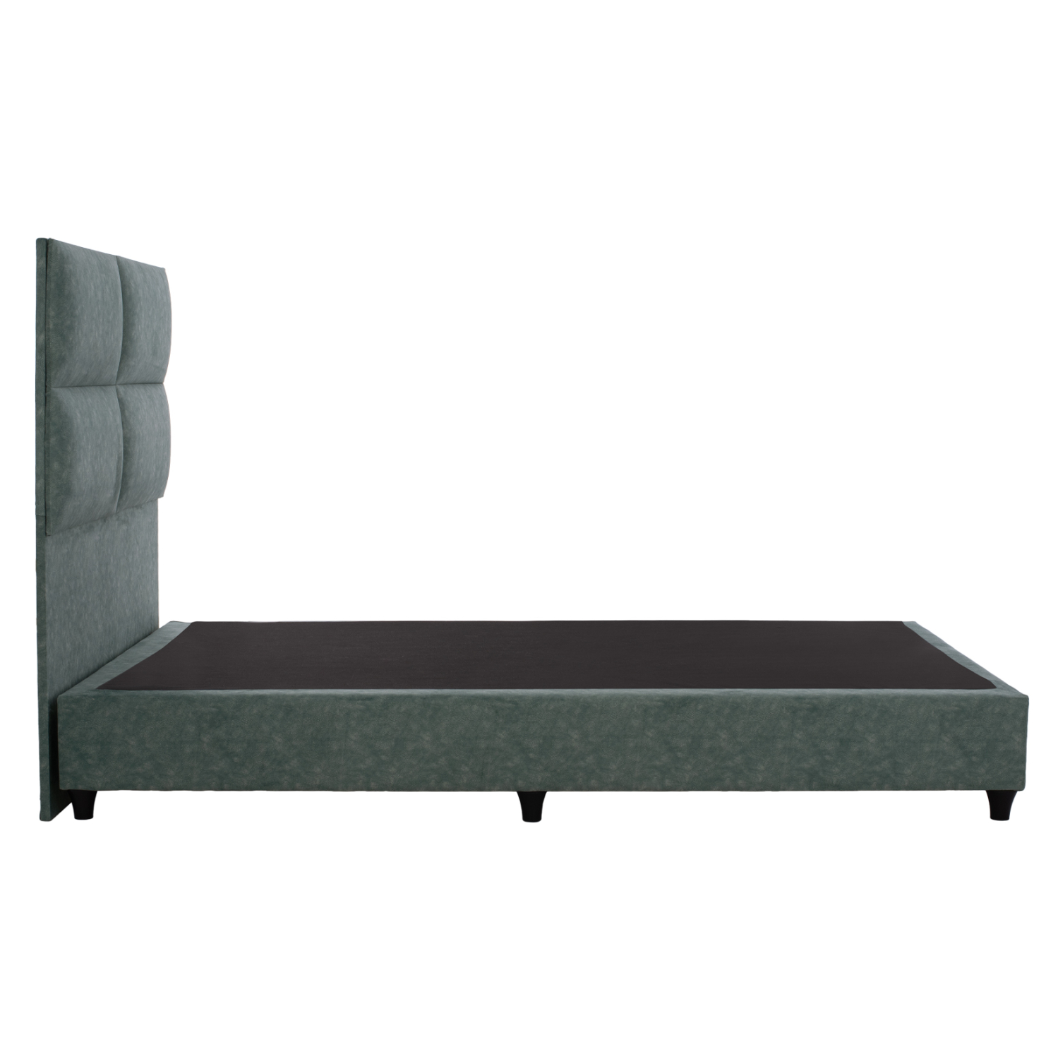 ΚΡΕΒΑΤΙ MILO ΑΠΟ ΠΡΑΣΙΝΟ ΥΦΑΣΜΑ τύπου NUBUCK HM646.27 ΓΙΑ ΣΤΡΩΜΑ 120x200 εκ. - Image 5