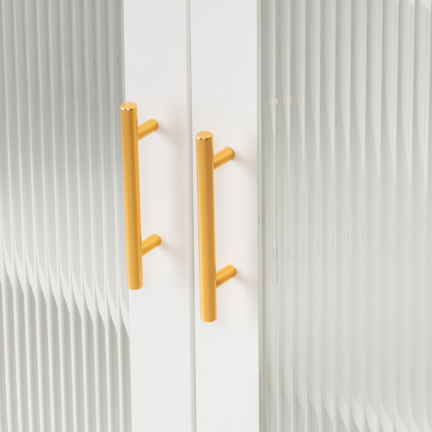 ΜΕΤΑΛΛΙΚΟ ΝΤΟΥΛΑΠΙ ΒΙΤΡΙΝΑ CARIL HM9571.02 ΛΕΥΚΟ 80x37-40x102Yεκ. - Image 7