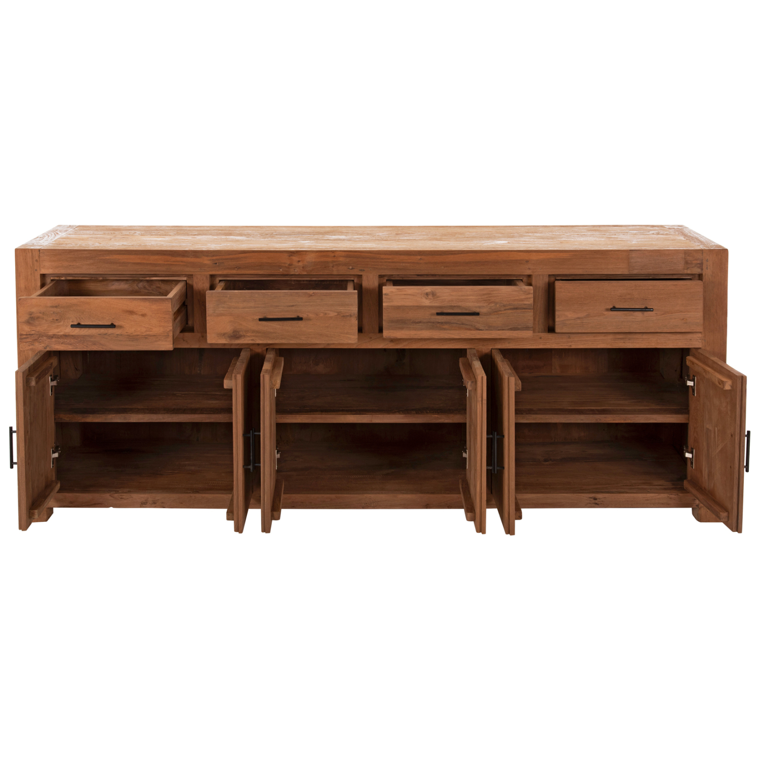 ΜΠΟΥΦΕΣ GRAYSON HM9802 ΑΝΑΚΥΚΛΩΜΕΝΟ ΞΥΛΟ TEAK ΣΕ ΦΥΣΙΚΟ 220x50x90Υεκ. - Image 4