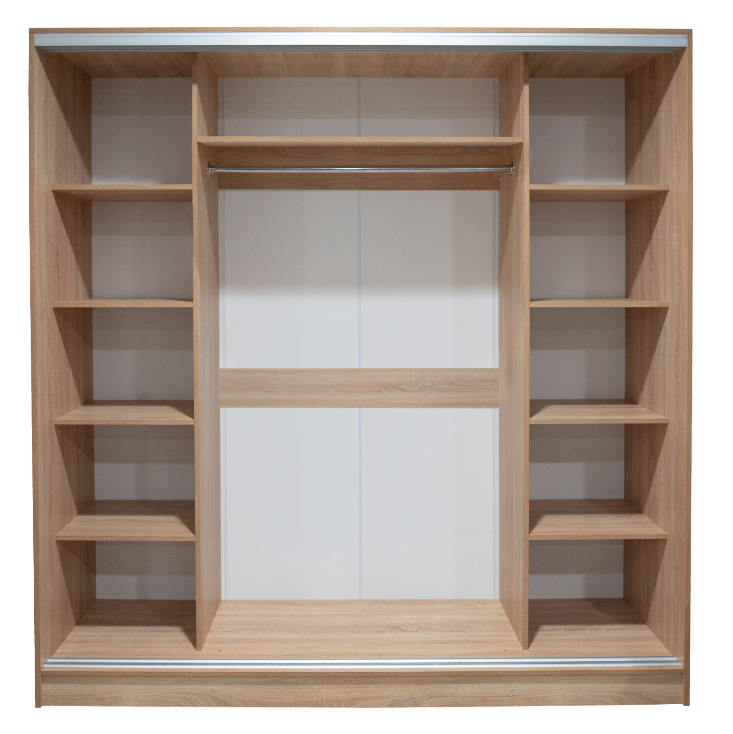 ΝΤΟΥΛΑΠΑ 3ΦΥΛΛΗ ΣΥΡΟΜΕΝΗ ΜΕ ΚΑΘΡΕΠΤΗ SONAMA OAK HM2435 200X60X210Υεκ - Image 4