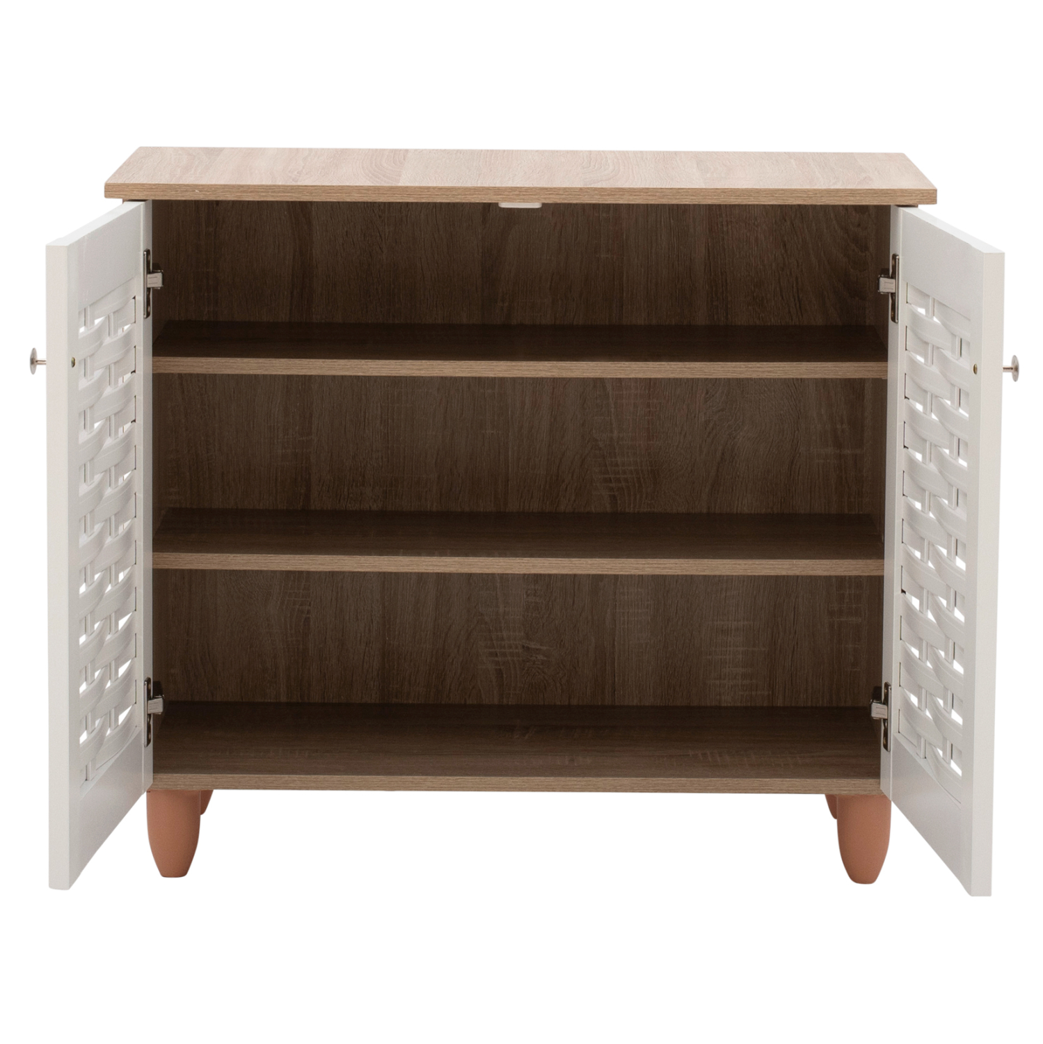 ΠΑΠΟΥΤΣΟΘΗΚΗ-ΝΤΟΥΛΑΠΙ ΞΥΛΙΝΗ HM2208.06 SONAMΑ ΛΕΥΚΗ 77Χ34Χ67,5 εκ. - Image 5