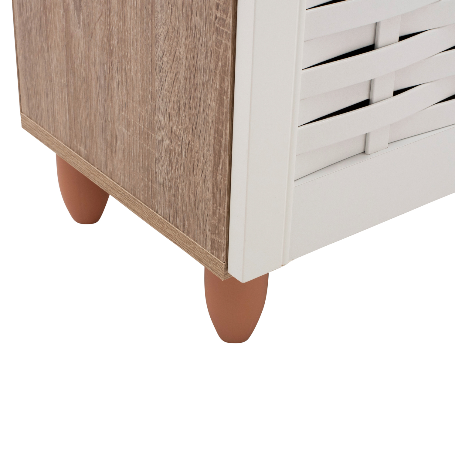 ΠΑΠΟΥΤΣΟΘΗΚΗ-ΝΤΟΥΛΑΠΙ ΞΥΛΙΝΗ HM2208.06 SONAMΑ ΛΕΥΚΗ 77Χ34Χ67,5 εκ. - Image 9