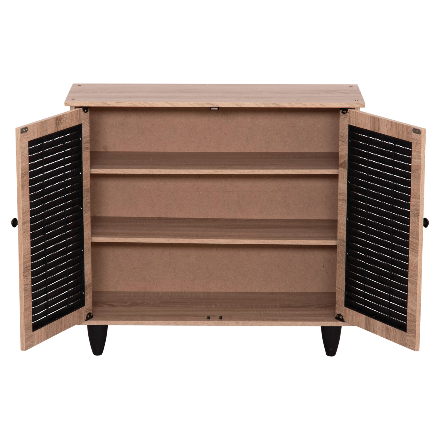 ΠΑΠΟΥΤΣΟΘΗΚΗ ΞΥΛΙΝΗ MCKENNA HM2266.02 ΣΕ ΧΡΩΜΑ SONAMA-ΜΑΥΡΟ 77x30x69Υεκ. - Image 5