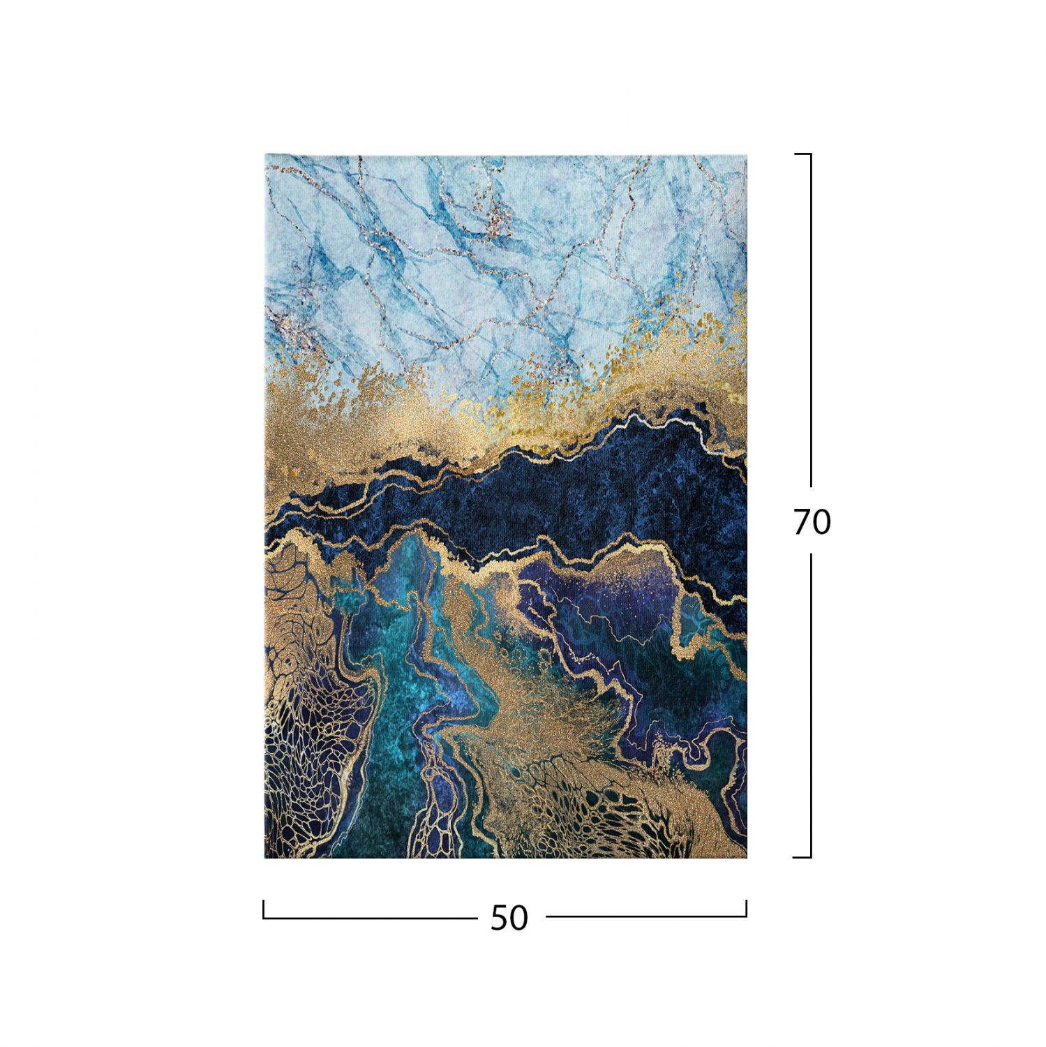 ΠΙΝΑΚΑΣ ΚΑΜΒΑΣ MARBLE EFFECT HM7196.02 50X3X70 εκ. - Image 2