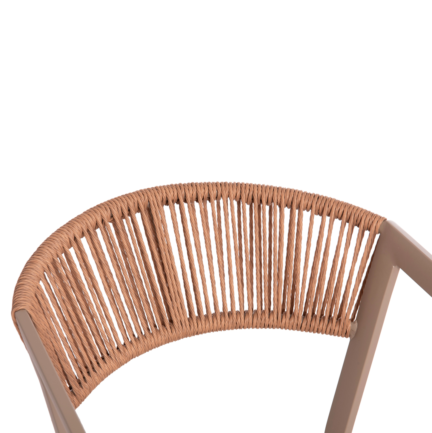 ΠΟΛΥΘΡΟΝΑ ΑΛΟΥΜΙΝΙΟΥ MIRI HM5891.03 ΣΑΜΠΑΝΙΖΕ ΣΚΕΛΕΤΟΣ&TEXTLINE- RATTAN 56x58x80.5Υ εκ. - Image 7