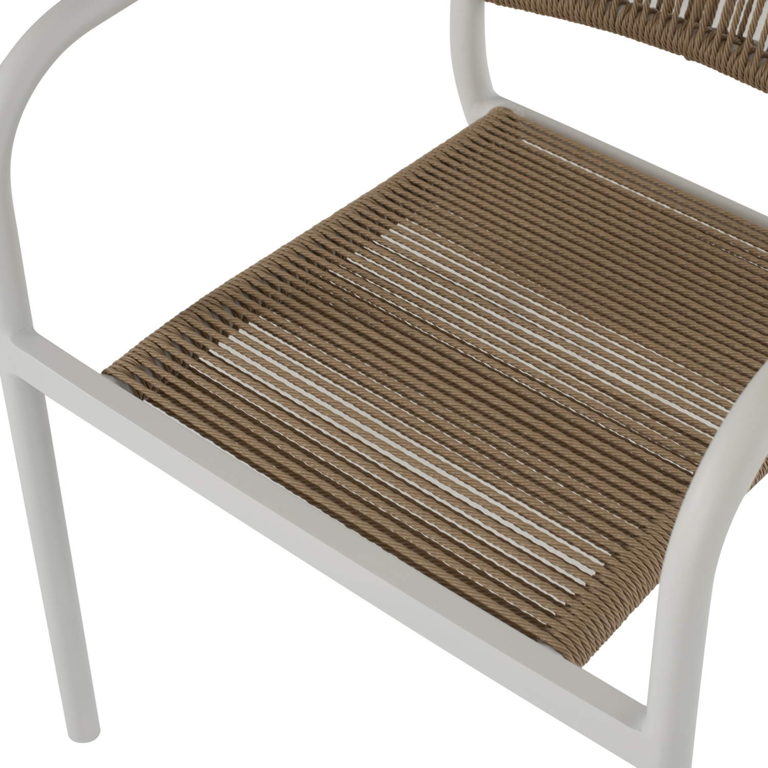 ΠΟΛΥΘΡΟΝΑ ΑΛΟΥΜΙΝΙΟΥ ΛΕΥΚΟ ΜΕ PE RATTAN WICKER HM5856.01 57x63x80Yεκ. - Image 8