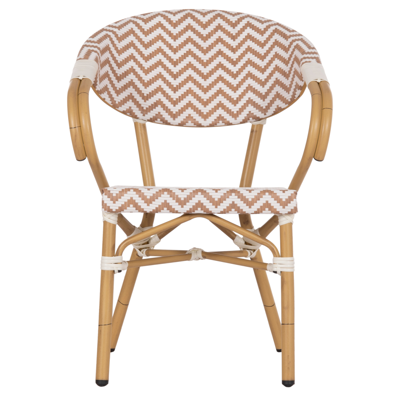 ΠΟΛΥΘΡΟΝΑ BAMBOO LOOK HM5861.03 ΚΑΦΕ-ΛΕΥΚΟ 58.5x58x82Υεκ. - Image 3