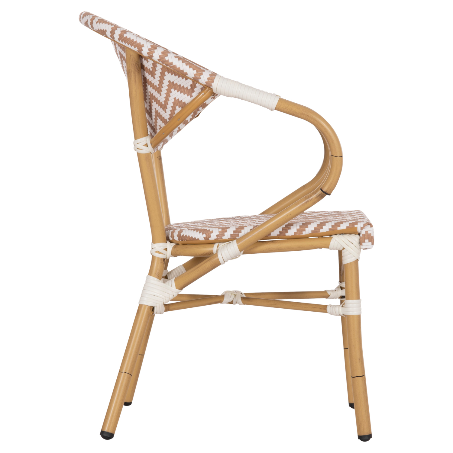 ΠΟΛΥΘΡΟΝΑ BAMBOO LOOK HM5861.03 ΚΑΦΕ-ΛΕΥΚΟ 58.5x58x82Υεκ. - Image 4