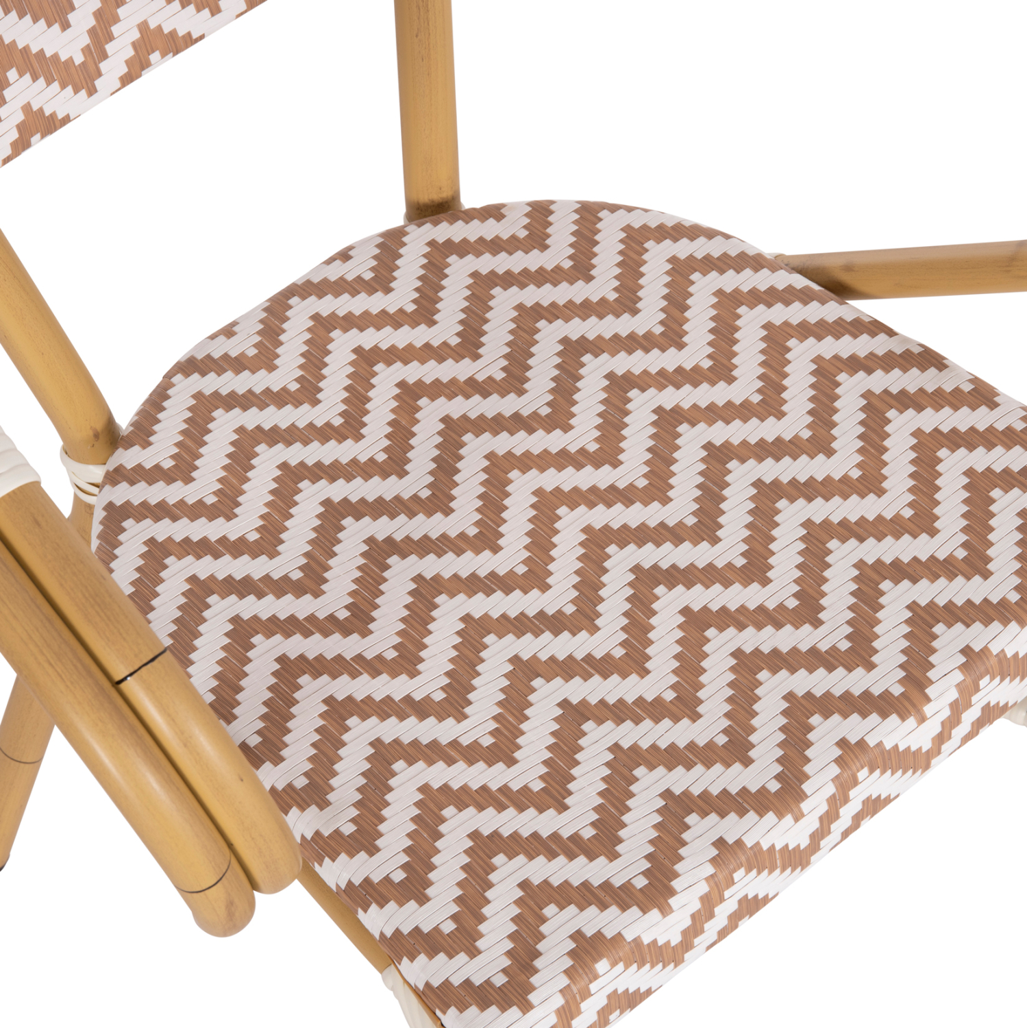 ΠΟΛΥΘΡΟΝΑ BAMBOO LOOK HM5861.03 ΚΑΦΕ-ΛΕΥΚΟ 58.5x58x82Υεκ. - Image 8