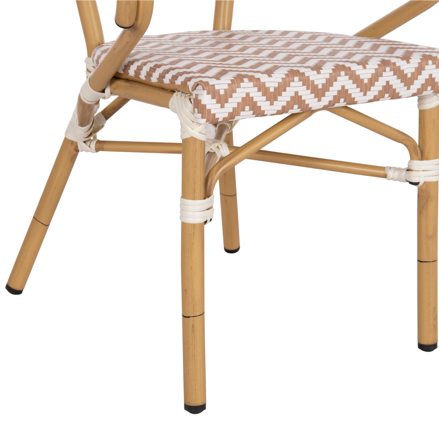 ΠΟΛΥΘΡΟΝΑ BAMBOO LOOK HM5861.03 ΚΑΦΕ-ΛΕΥΚΟ 58.5x58x82Υεκ. - Image 9