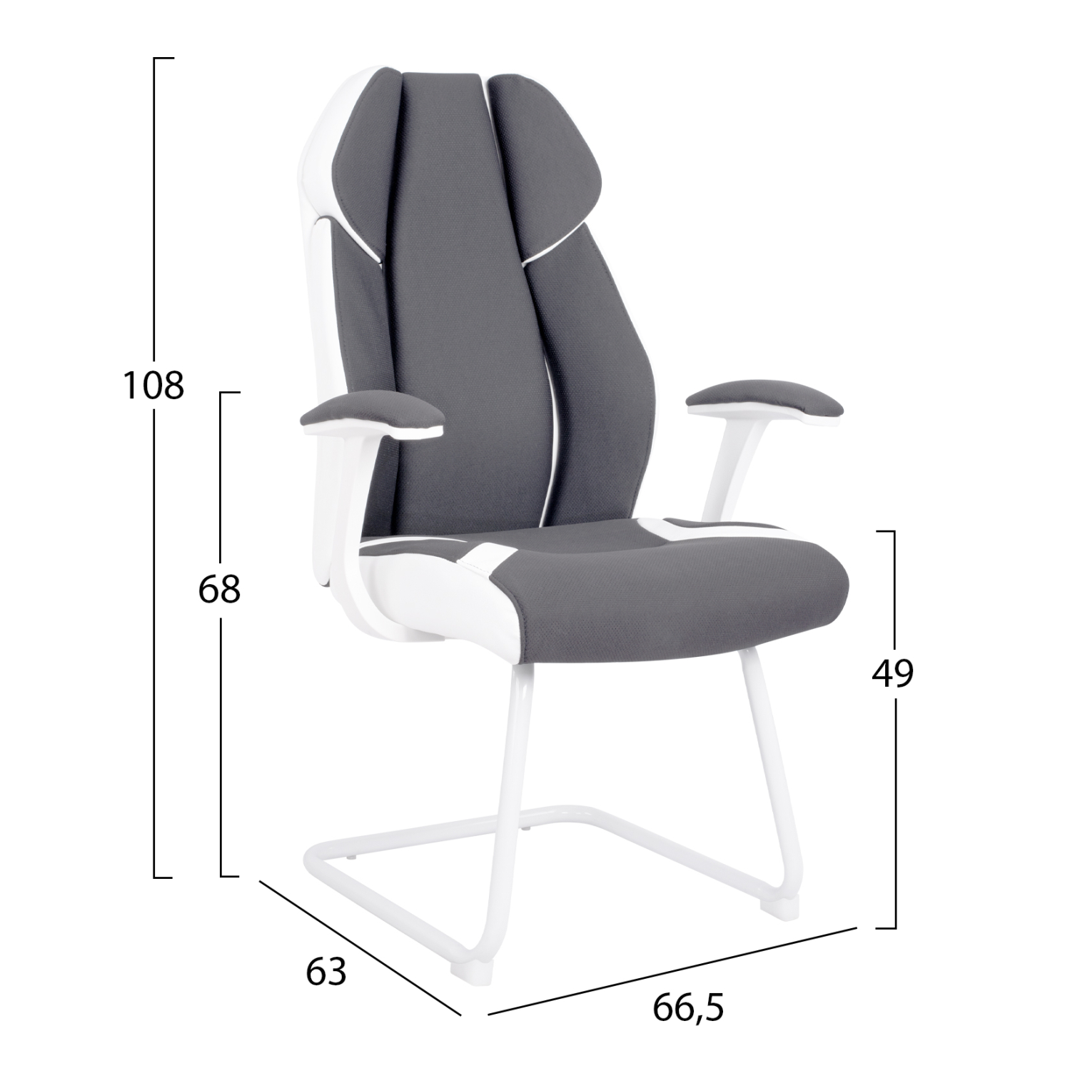 ΠΟΛΥΘΡΟΝΑ ZAHARA HM1102 ΣΕ ΓΚΡΙ ΧΡΩΜΑ 63x64x107cm - Image 2
