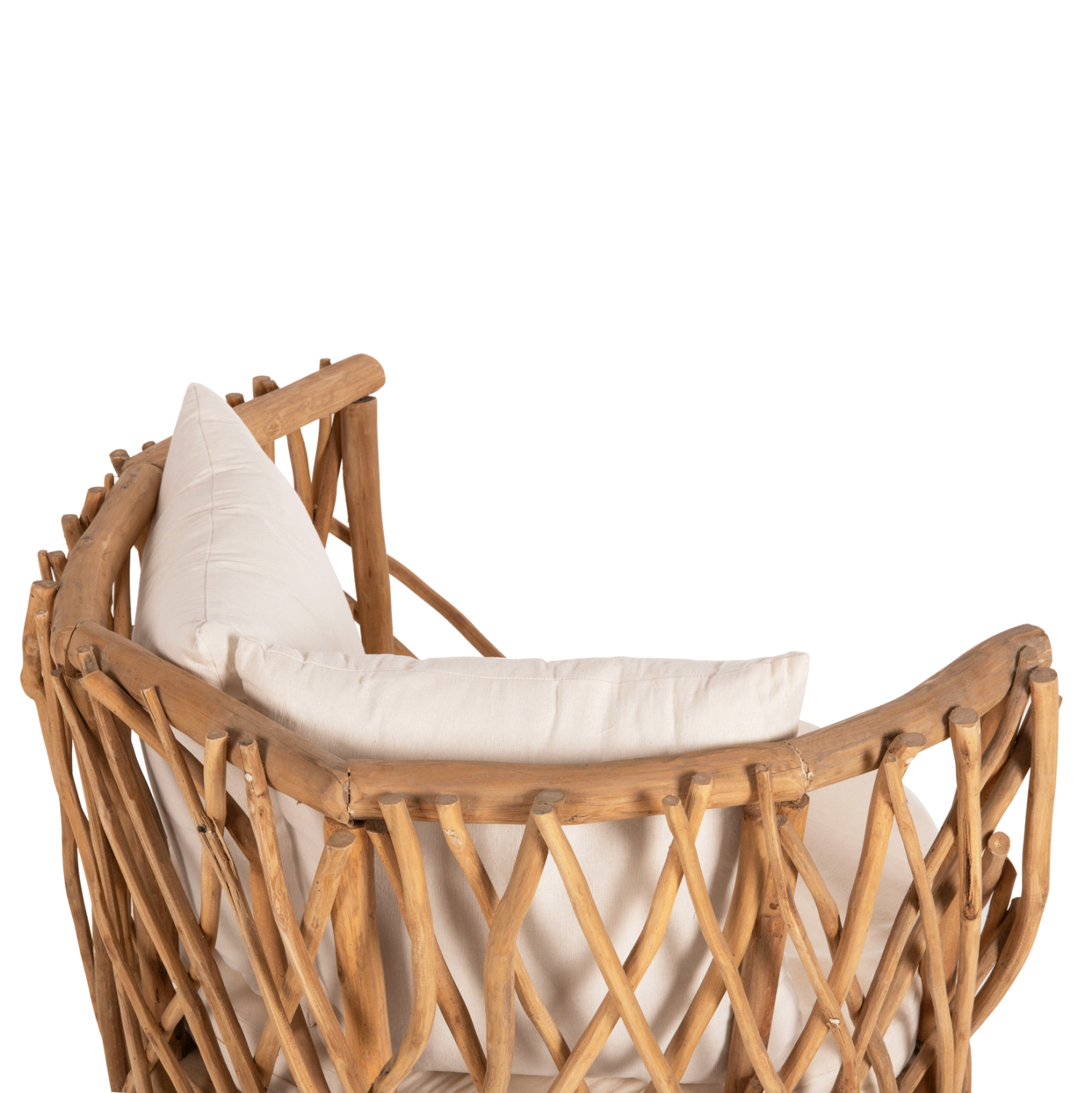 ΠΟΛΥΘΡΟΝΑ ΚΑΑΝ HM5994 ΚΛΑΔΙΑ TEAK ΣΕ ΦΥΣΙΚΟ-ΜΑΞΙΛΑΡΙΑ ΛΕΥΚΑ 95x89x80Υεκ. - Image 8