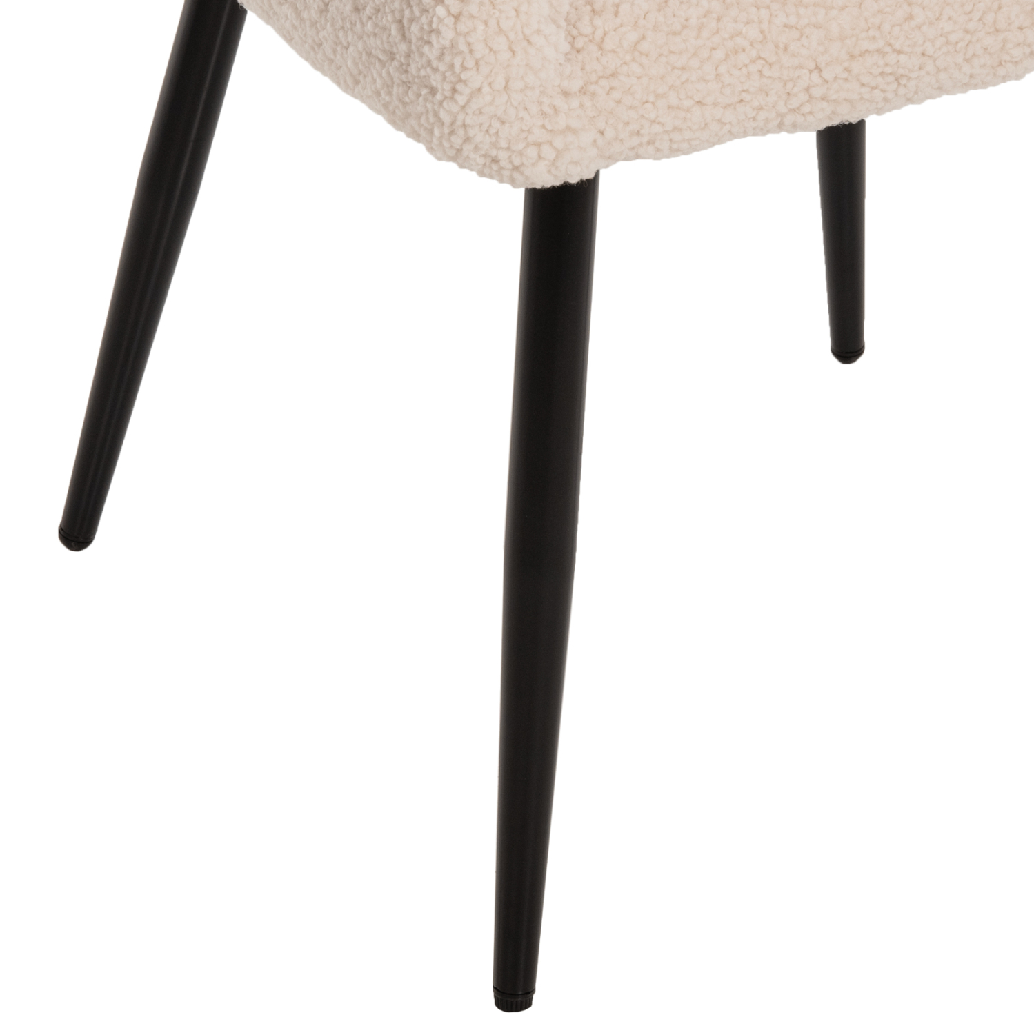 ΠΟΛΥΘΡΟΝΑ SHELLY HM8591.02 ΥΦΑΣΜΑ TEDDY ΛΕΥΚΟ-ΜΑΥΡΑ ΜΕΤΑΛΛΙΚΑ ΠΟΔΙΑ 57x55x87Yεκ. - Image 10