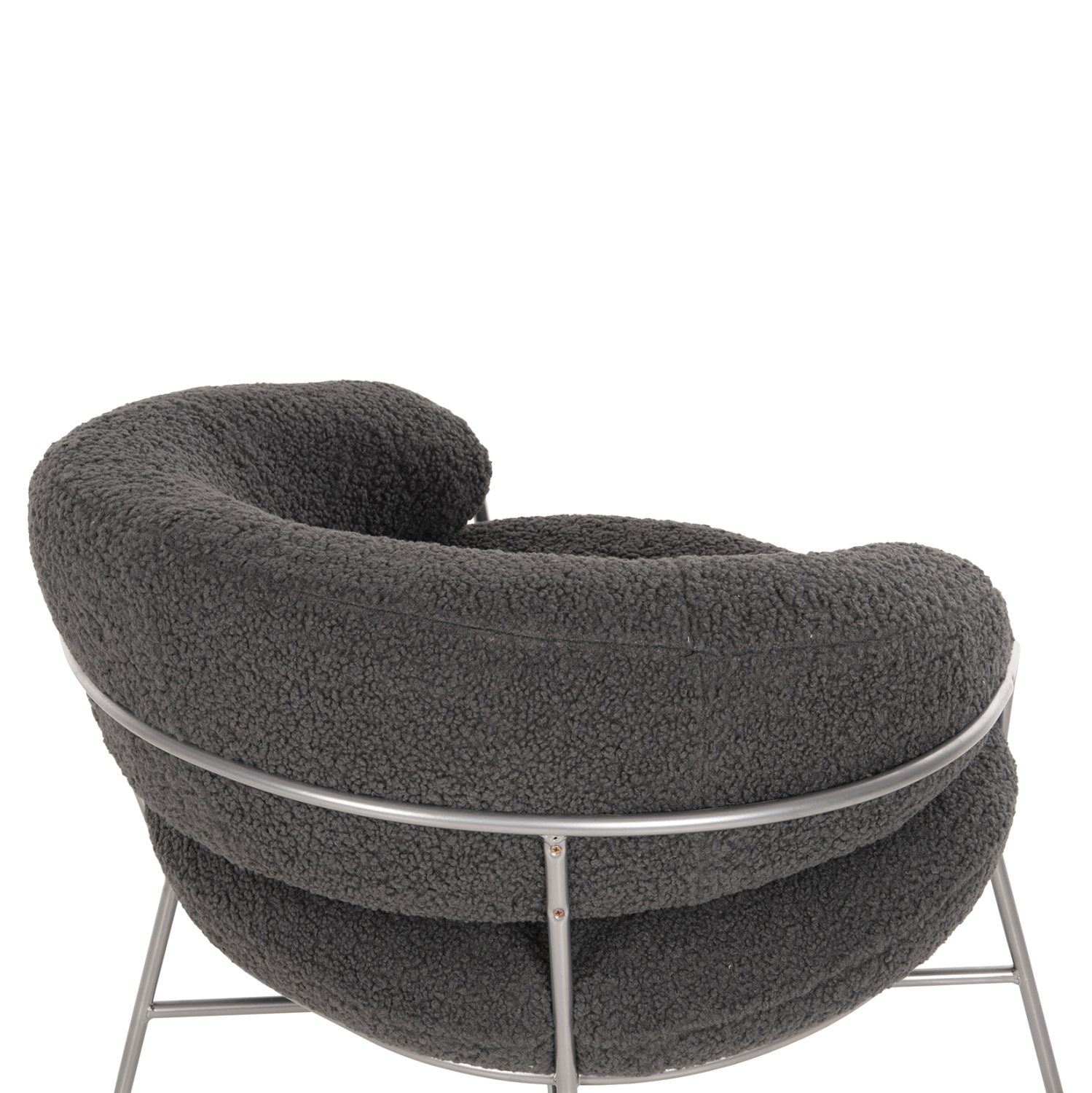 ΠΟΛΥΘΡΟΝΑ TRUDI HM8639.21 ΑΠΟ ΜΠΟΥΚΛΕ ΓΚΡΙ ΜΕ ΑΣΗΜΙ ΜΕΤΑΛΛΙΚΟ ΣΚΕΛΕΤΟ 84x79x76Υ εκ. - Image 9