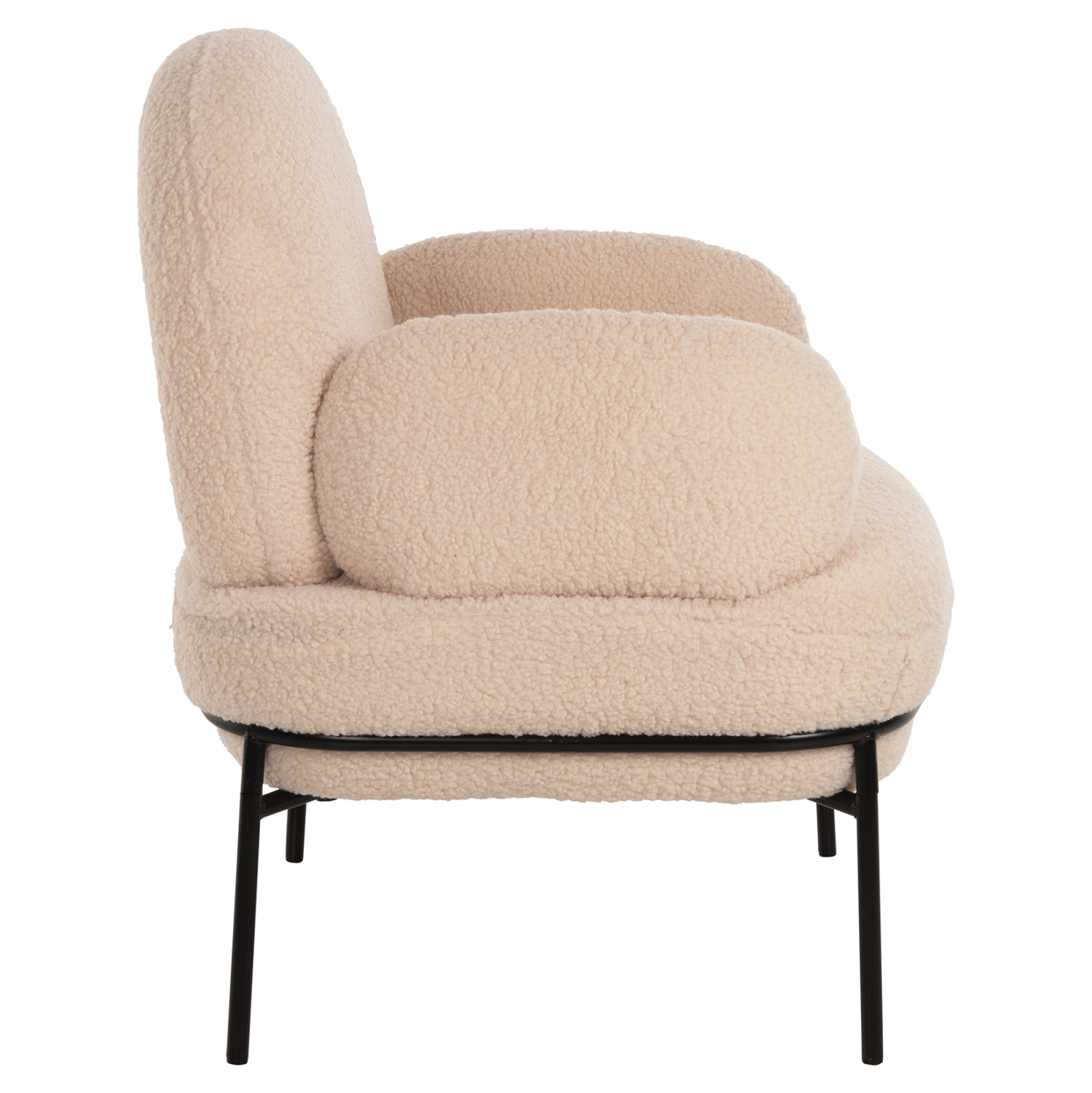 ΠΟΛΥΘΡΟΝΑ AGNES HM9525.20 ΕΚΡΟΥ ΜΠΟΥΚΛΕ-ΜΑΥΡΑ ΜΕΤΑΛΛΙΚΑ ΠΟΔΙΑ 74x71x83Υεκ. - Image 4