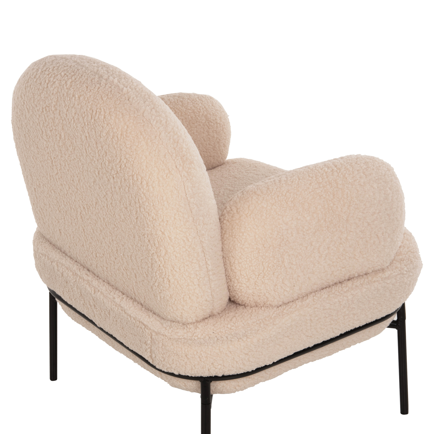 ΠΟΛΥΘΡΟΝΑ AGNES HM9525.20 ΕΚΡΟΥ ΜΠΟΥΚΛΕ-ΜΑΥΡΑ ΜΕΤΑΛΛΙΚΑ ΠΟΔΙΑ 74x71x83Υεκ. - Image 10