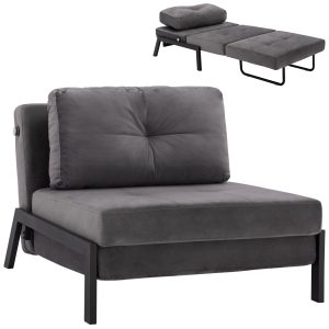 ΠΟΛΥΘΡΟΝΑ ΚΡΕΒΑΤΙ ΑΠΟ ΒΕΛΟΥΔΟ ΓΚΡΙ HM3078.11 95x92x66Υ εκ.