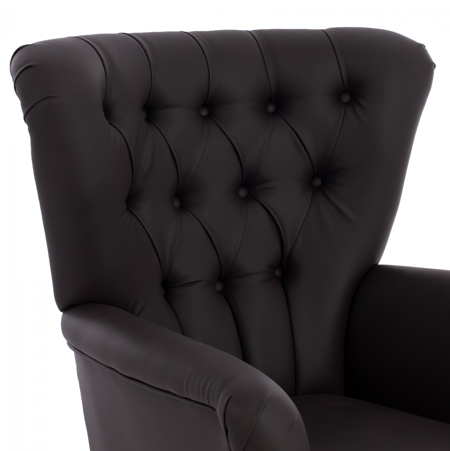 ΠΟΛΥΘΡΟΝΑ ΜΠΕΡΖΕΡΑ Τ. CHESTERFIELD ΣΕ ΧΡΩΜΑ ΚΑΦΕ HM9217.03 87x88x100 εκ. - Image 7