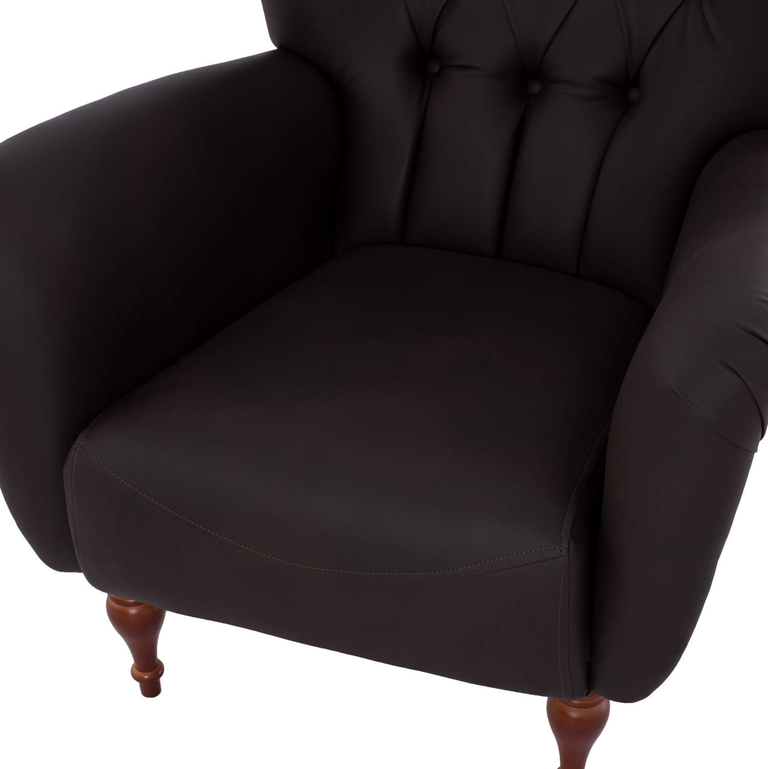 ΠΟΛΥΘΡΟΝΑ ΜΠΕΡΖΕΡΑ Τ. CHESTERFIELD ΣΕ ΧΡΩΜΑ ΚΑΦΕ HM9217.03 87x88x100 εκ. - Image 8