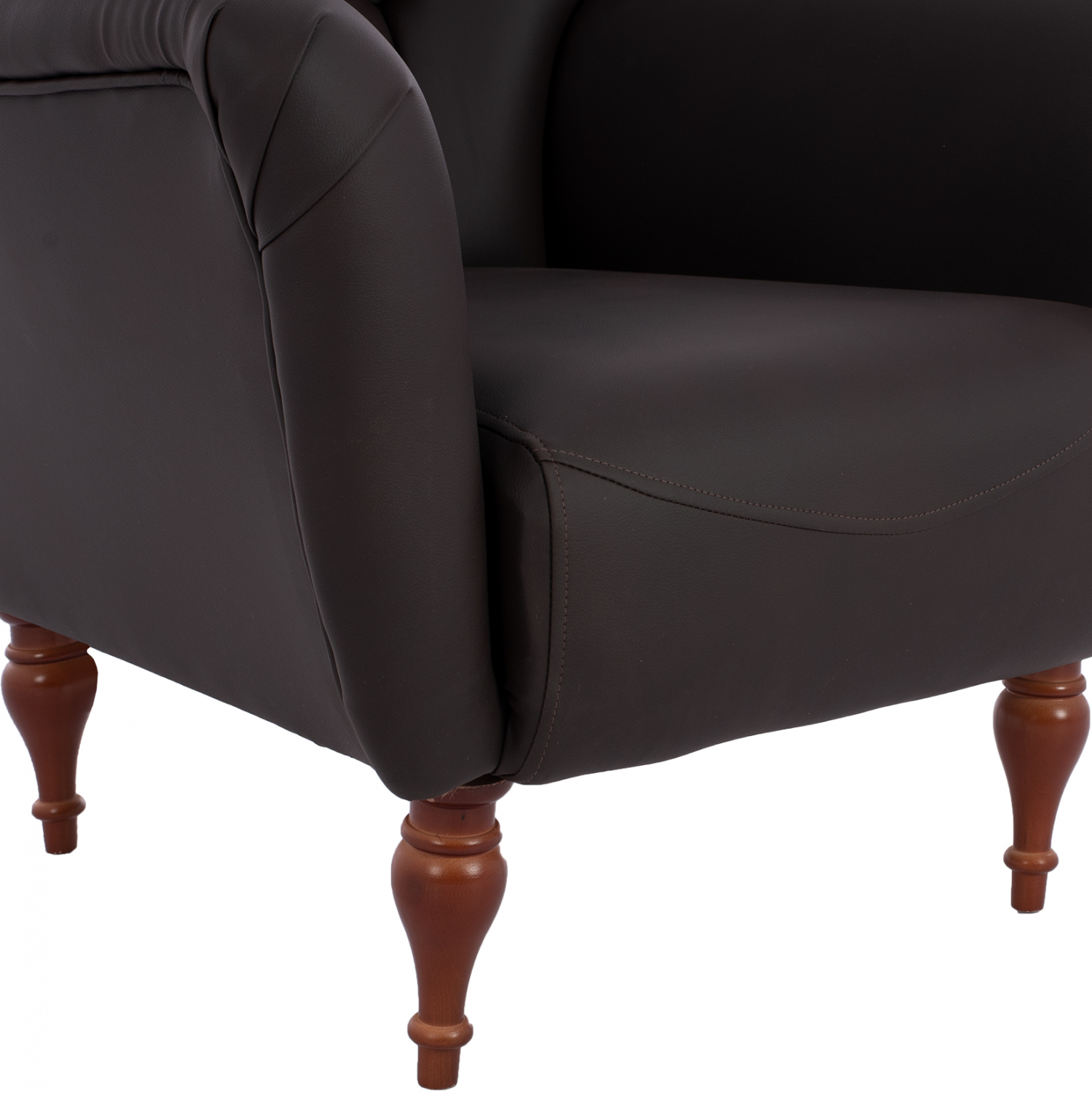 ΠΟΛΥΘΡΟΝΑ ΜΠΕΡΖΕΡΑ Τ. CHESTERFIELD ΣΕ ΧΡΩΜΑ ΚΑΦΕ HM9217.03 87x88x100 εκ. - Image 9