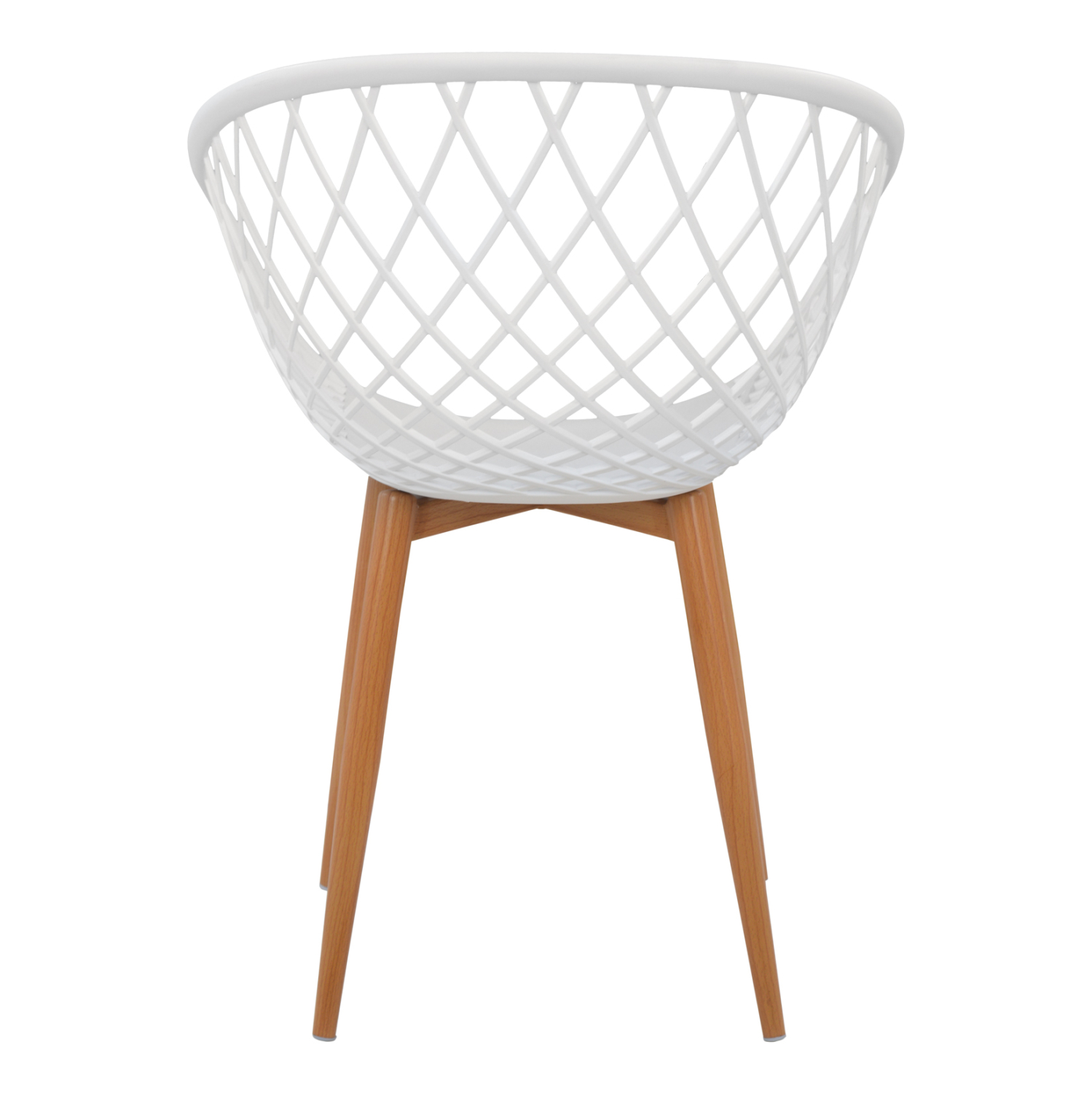 ΠΟΛΥΘΡΟΝΑ ΠΟΛΥΠΡΟΠΥΛΕΝΙΟΥ ΛΕΥΚΗ ΜΕ ΜΕΤΑΛΛΙΚΑ ΠΟΔΙΑ ΑΠΟΜΙΜΗΣΗ ΞΥΛΟΥ ARIADNE HM8001.01 62,5x56x80 εκ. - Image 4