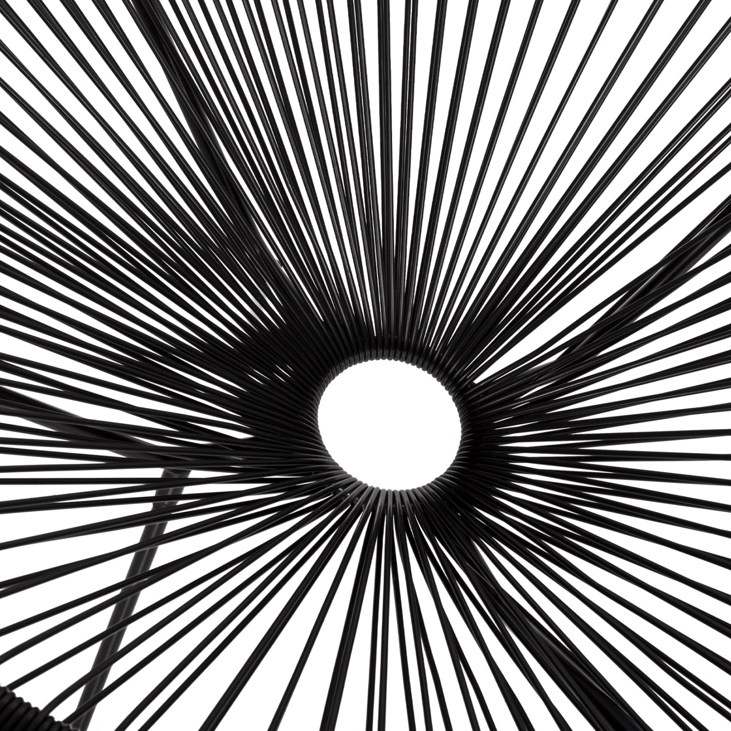 ΠΟΛΥΘΡΟΝΑ ΤΥΠΟΥ ΦΩΛΙΑ ΜΕΤΑΛΛΙΚΗ ACAPULCO ΜΑΥΡΗ ΜΕ ΜΑΥΡΟ P.E.RATTAN HM5872.01 70x73x79 εκ. - Image 8