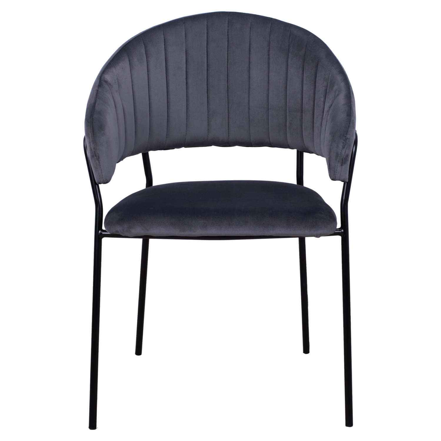 ΠΟΛΥΘΡΟΝΑΚΙ THEODORE HM8520.01 ΑΠΟ ΒΕΛΟΥΔΟ ΓΚΡΙ ΜΕ ΜΕΤΑΛΛΙΚΟ ΣΚΕΛΕΤΟ 55x50x82Υ εκ. - Image 3