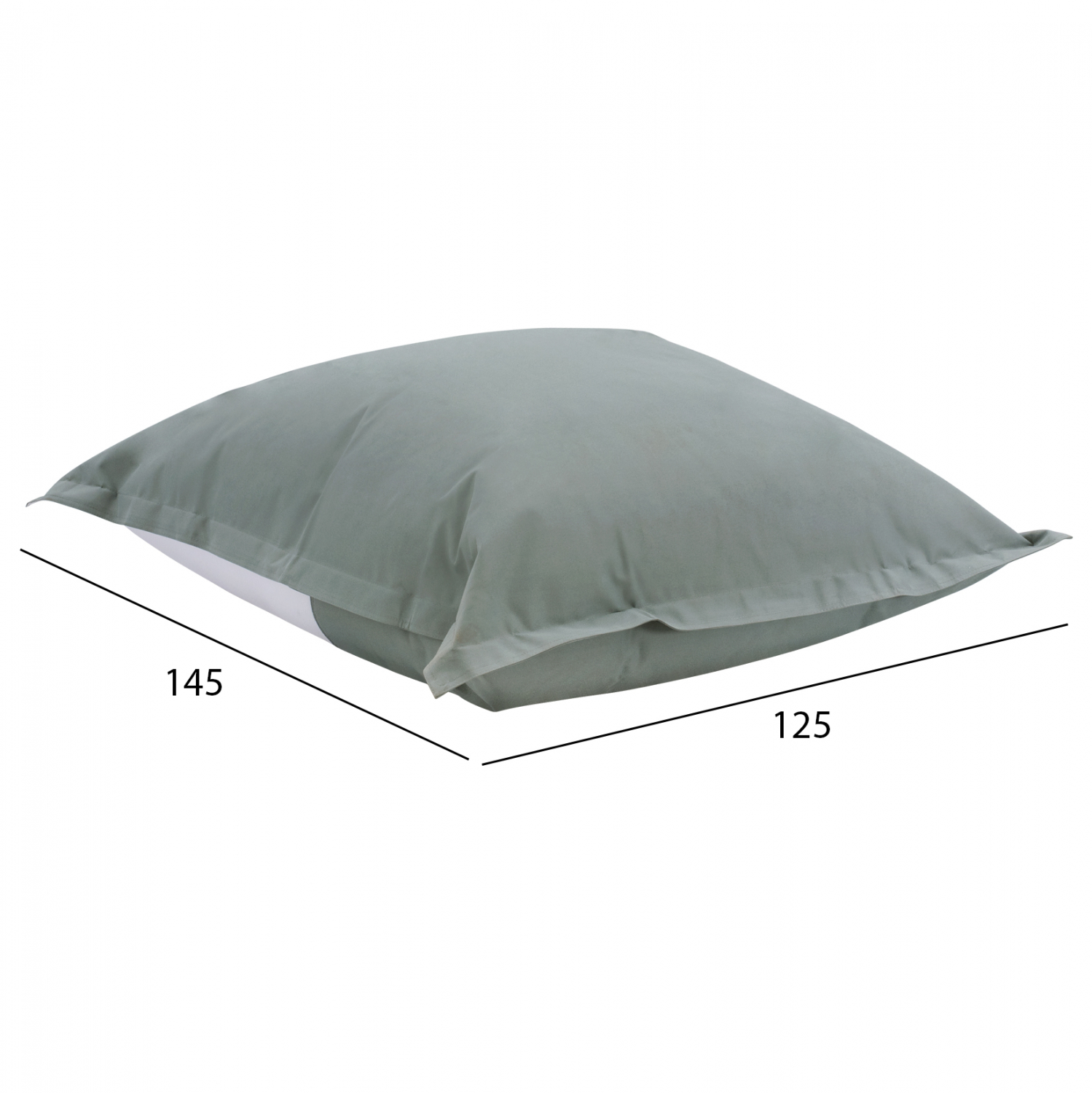 ΠΟΥΦ BLOOM ΜΑΞΙΛΑΡΑ ΘΑΛΑΣΣΗΣ HM5113.20 ΓΚΡΙ 125x145 εκ. - Image 2