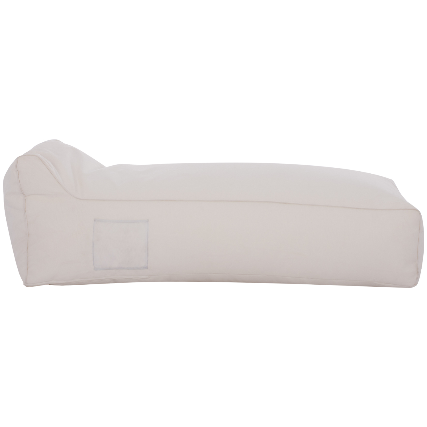 ΠΟΥΦ ΞΑΠΛΩΣΤΡΑ WADELIN HM5774.11 ΜΕ TEXTILINE ΛΕΥΚΟ 190x80x40-60Υ εκ. - Image 3