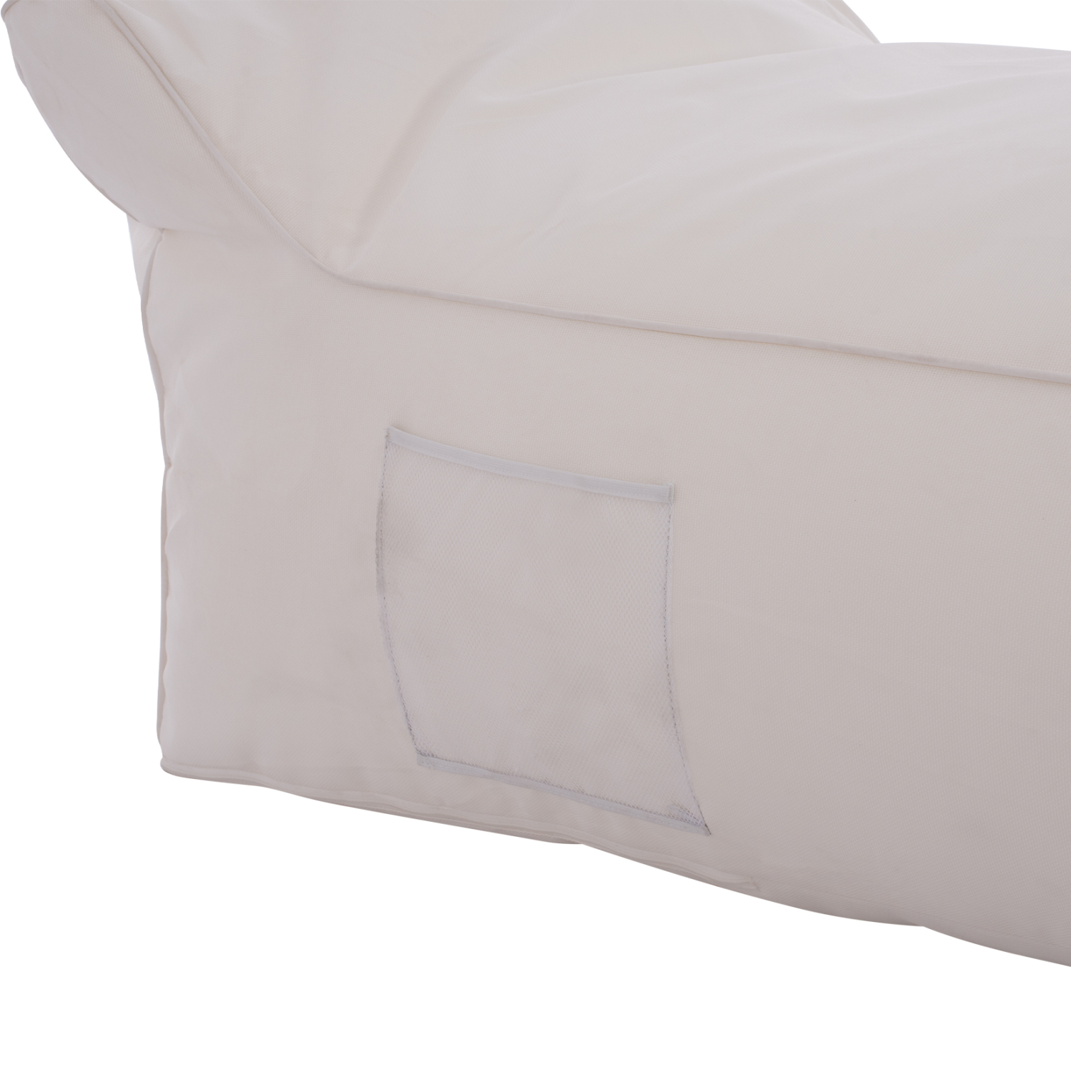 ΠΟΥΦ ΞΑΠΛΩΣΤΡΑ WADELIN HM5774.11 ΜΕ TEXTILINE ΛΕΥΚΟ 190x80x40-60Υ εκ. - Image 7