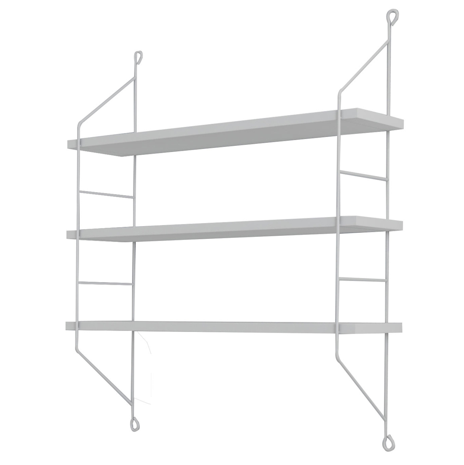 ΡΑΦΙΕΡΑ ΤΟΙΧΟΥ ACHALA ΜΕΛΑΜΙΝΗΣ HM9185.15 ΛΕΥΚΟ 60x15x68Y εκ. - Image 4