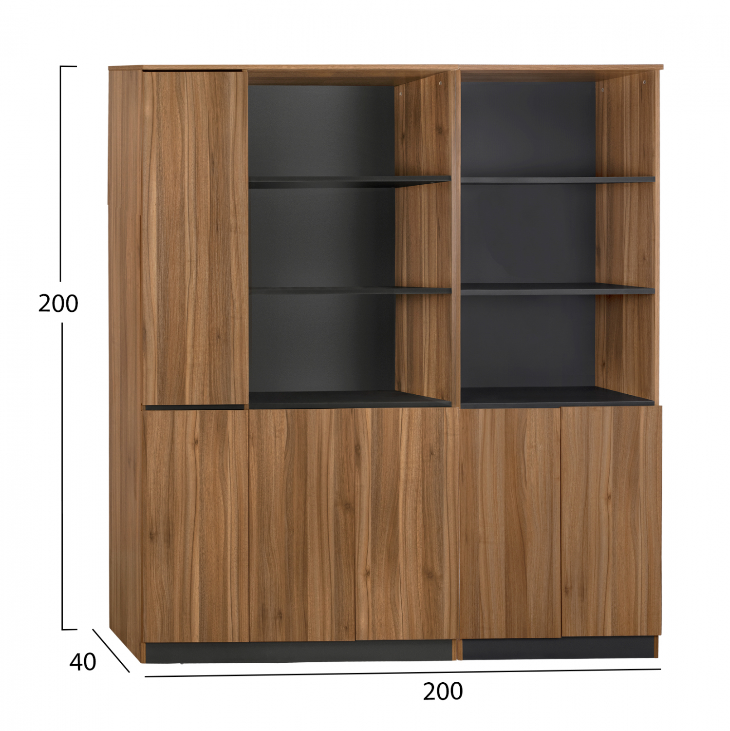 ΣΕΤ 2 ΤΜΧ ΒΙΒΛΙΟΘΗΚΗ ΓΡΑΦΕΙΟΥ ΕΠΑΓΓΕΛΜΑΤΙΚΗ SUPREME HM11368 - Image 2