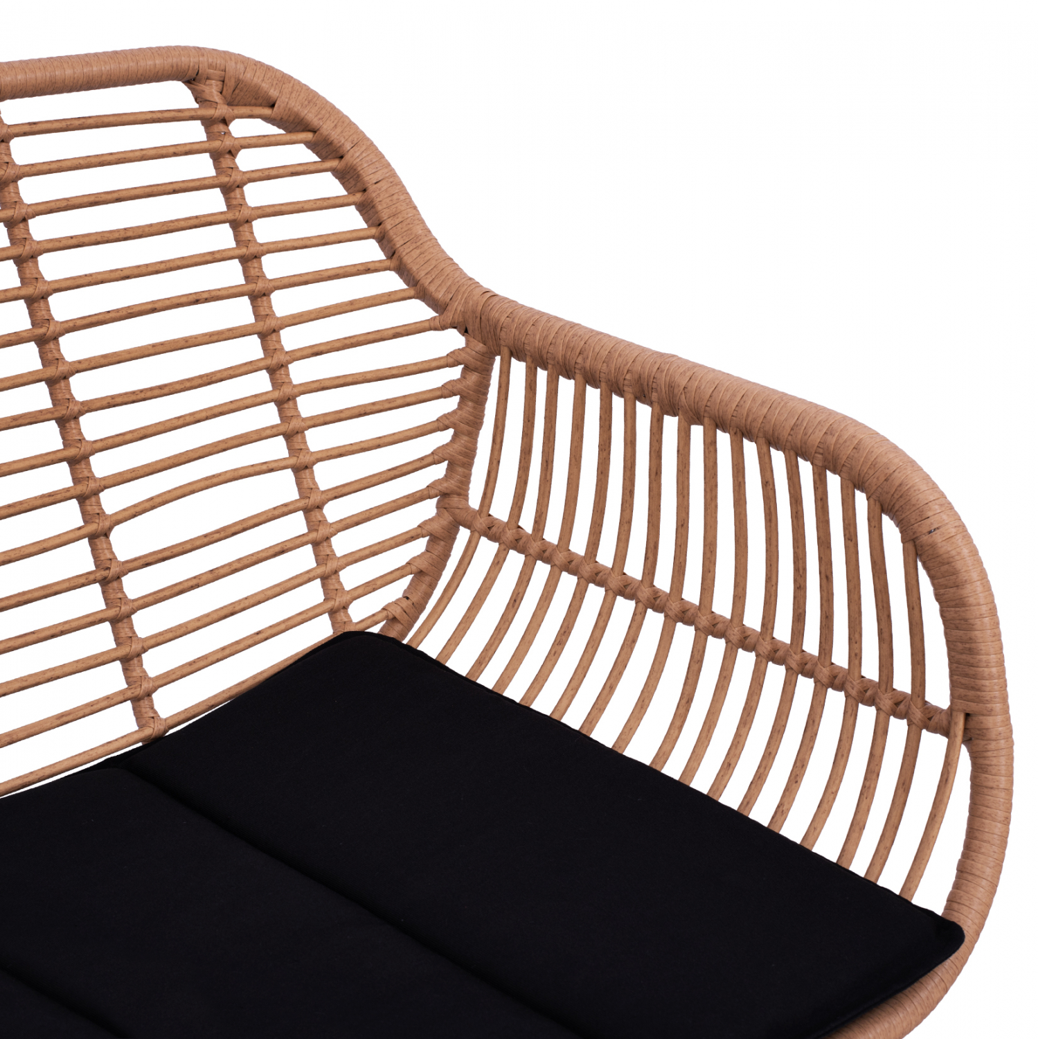 ΣΕΤ ΣΑΛΟΝΙ 4ΤΜΧ ALLEGRA HM5460 ΜΕΤΑΛΛΟ & WICKER ΣΕ ΜΠΕΖ ΧΡΩΜΑ - Image 7