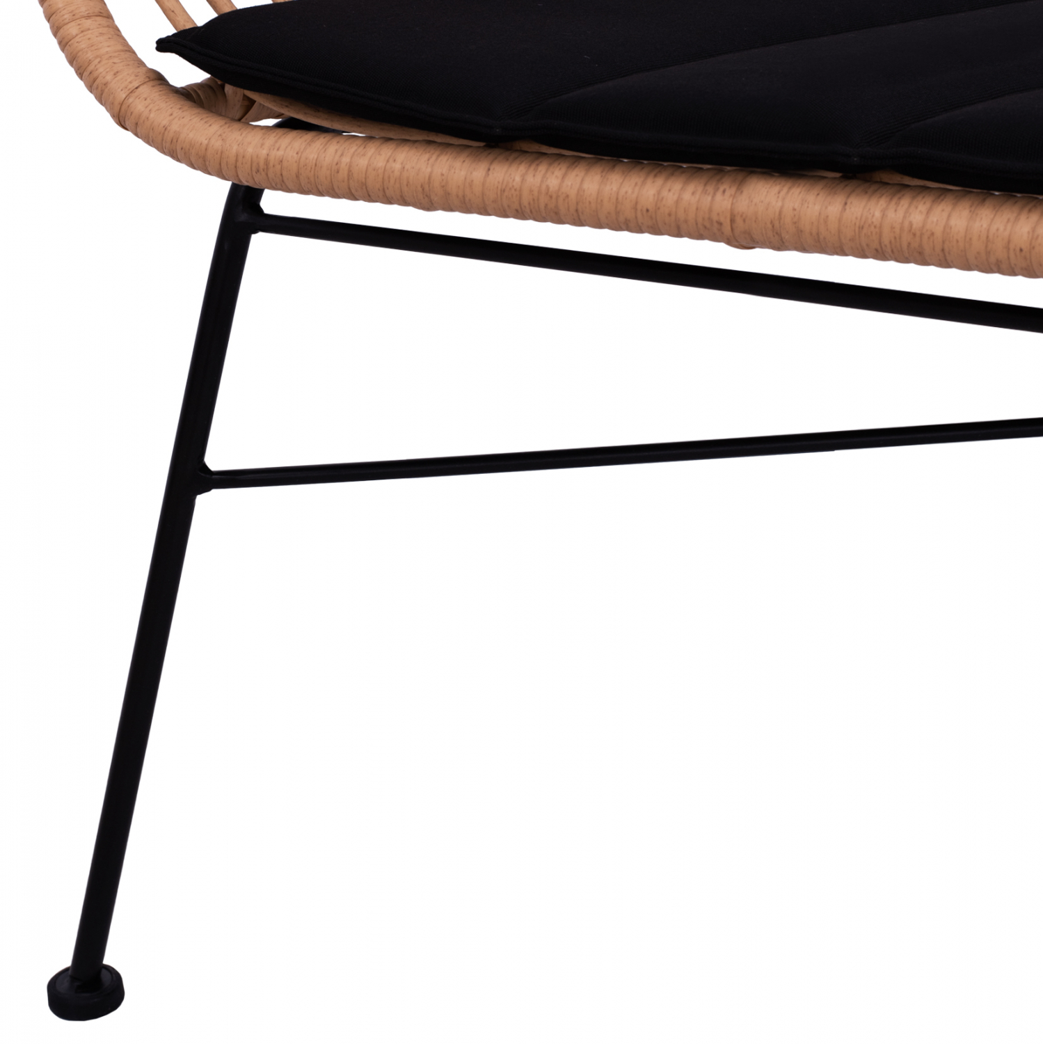 ΣΕΤ ΣΑΛΟΝΙ 4ΤΜΧ ALLEGRA HM5460 ΜΕΤΑΛΛΟ & WICKER ΣΕ ΜΠΕΖ ΧΡΩΜΑ - Image 10