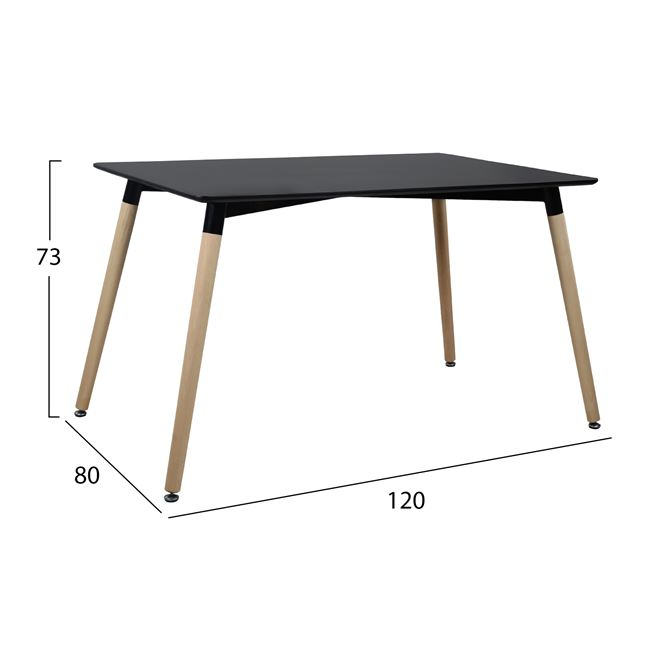 ΣΕΤ ΤΡΑΠΕΖΑΡΙΑΣ 5ΤΜΧ ΜΕ ΤΡΑΠΕΖΙ ΚΑΙ 4 ΚΑΡΕΚΛΕΣ HM10231 120x80x73 cm - Image 2