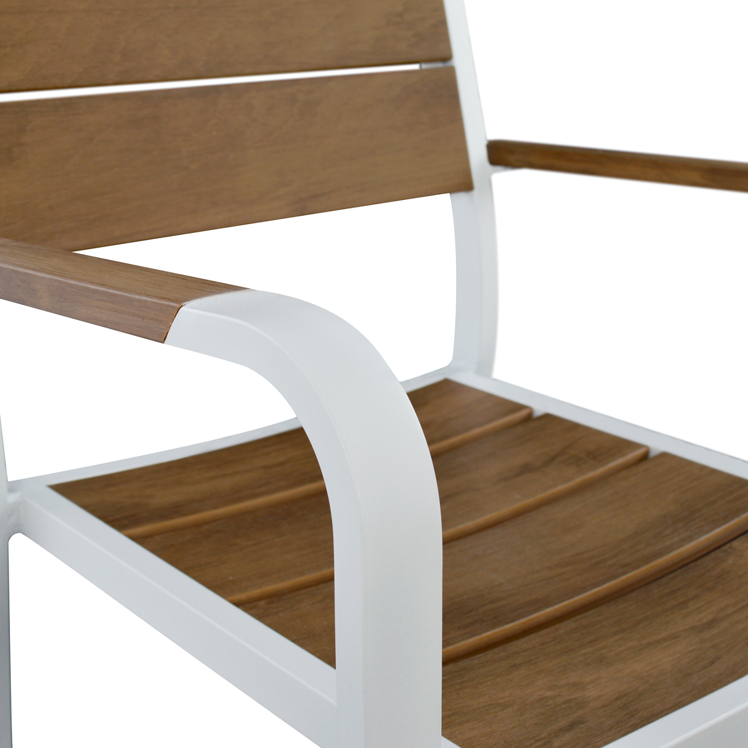 ΣΕΤ ΤΡΑΠΕΖΑΡΙΑΣ TABER HM10738.01 ΤΡΑΠΕΖΙ & 6 ΠΟΛΥΘΡΟΝΕΣ-ΑΛΟΥΜΙΝΙΟ & POLYWOOD-ΛΕΥΚΟ - Image 5