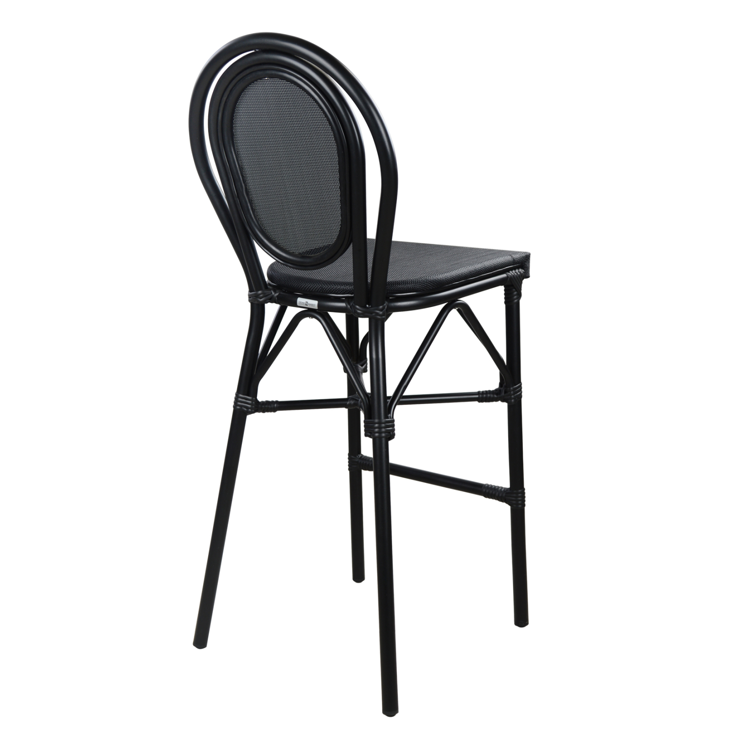 ΣΚΑΜΠΟ ΑΛΟΥΜΙΝΙΟΥ AZARIA HM5060 BAMBOO LOOK ΜΑΥΡΟ ΜΕ TEXTLINE 44x52x115Υεκ. - Image 4