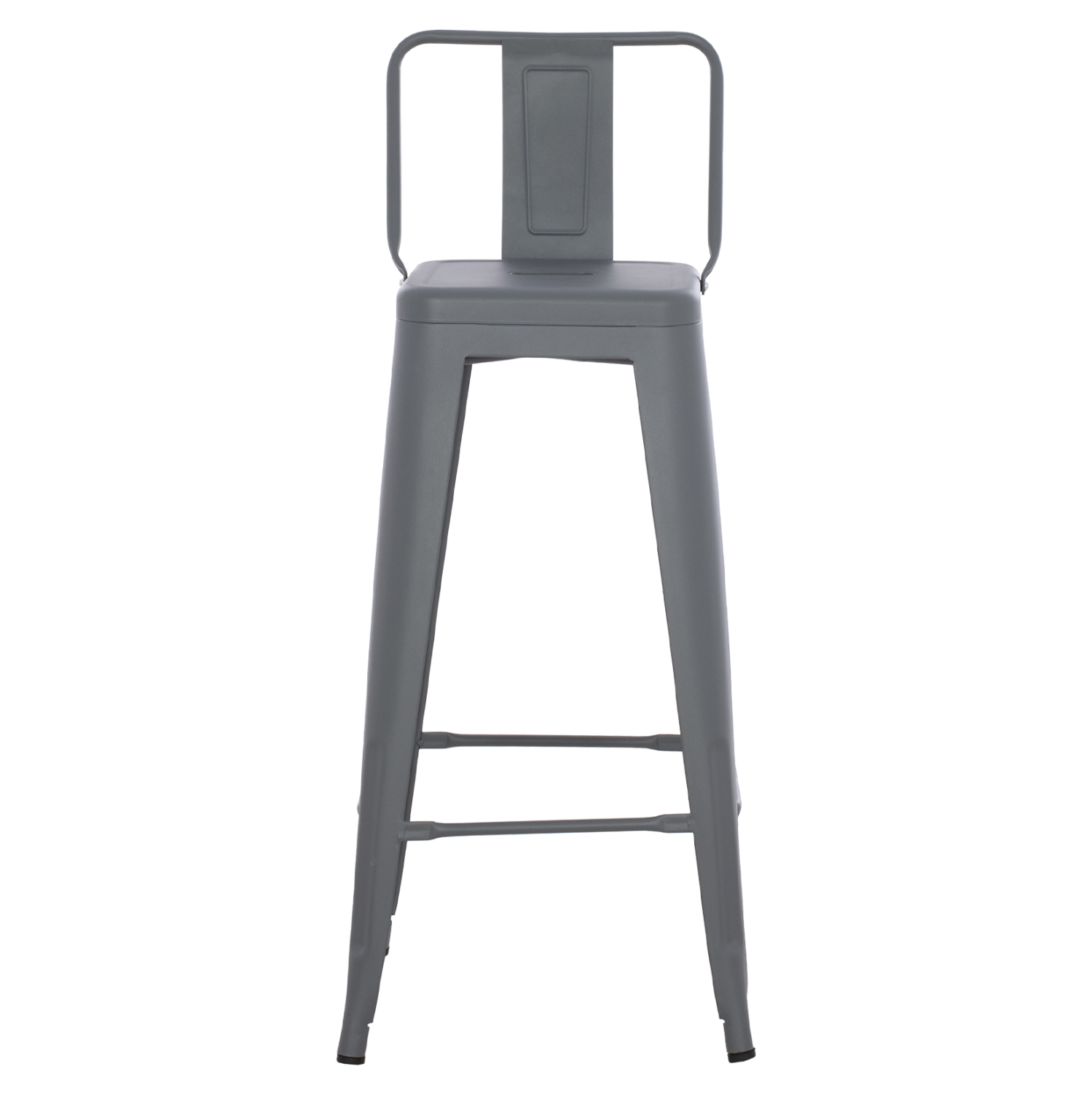 ΣΚΑΜΠΟ BAR ΜΕΤΑΛΛΙΚΟ HM8643.10 MELITA ME ΠΛΑΤΗ ΓΚΡΙ 43Χ43Χ100Υεκ. - Image 3