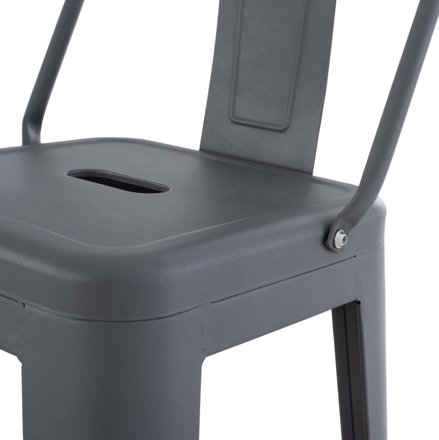 ΣΚΑΜΠΟ BAR ΜΕΤΑΛΛΙΚΟ HM8643.10 MELITA ME ΠΛΑΤΗ ΓΚΡΙ 43Χ43Χ100Υεκ. - Image 9