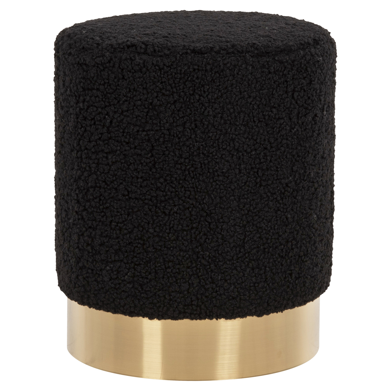 ΣΚΑΜΠΟ LEVY HM8408.24 ΜΠΟΥΚΛΕ ΥΦΑΣΜΑ ΜΑΥΡΟ ΜΕ ΧΡΥΣΗ ΒΑΣΗ Φ35x42Υ εκ. - Image 3