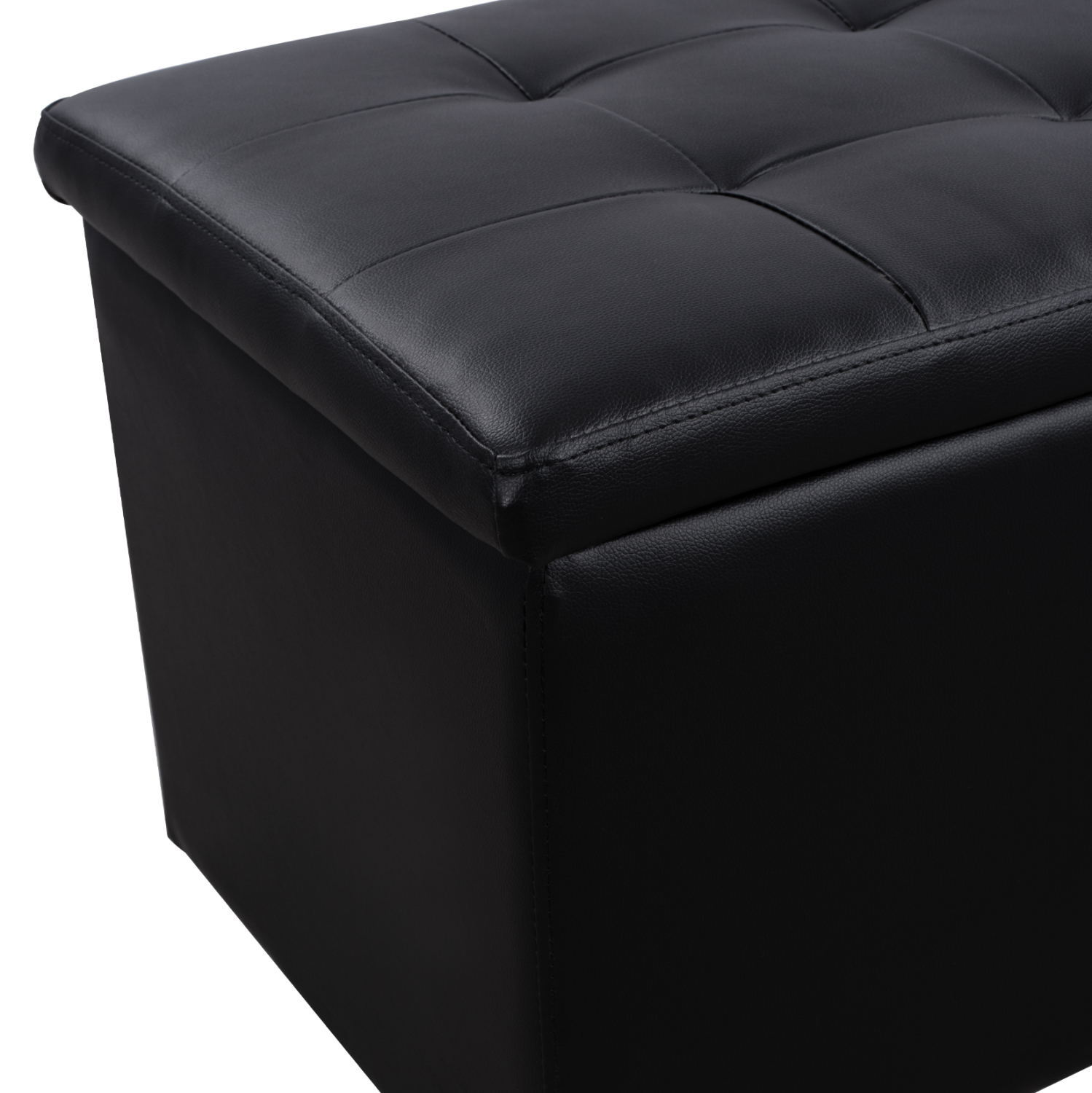 ΣΚΑΜΠΟ PU ΜΕ ΑΠΟΘΗΚΕΥΤΙΚΟ ΧΩΡΟ TRISCUBE ΜΑΥΡΟ HM223.01 121x51.5x50Υ εκ. - Image 6