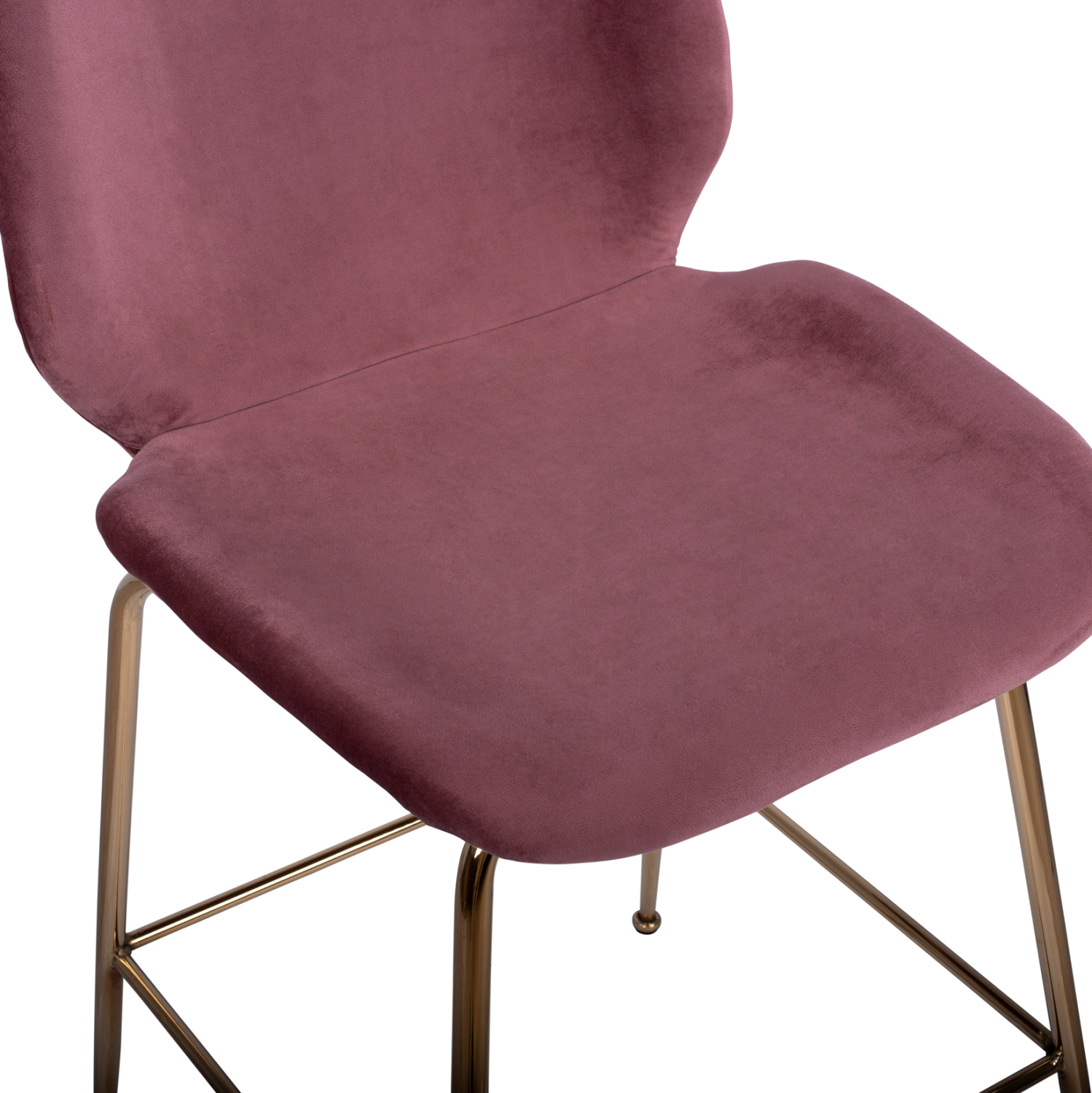 ΣΚΑΜΠΟ ΜΕΣΑΙΟΥ ΥΨΟΥΣ NORA HM8524.02 ΒΕΛΟΥΔΟ ΣΑΠΙΟ ΜΗΛΟ & ΧΡΥΣΟ ΜΕΤΑΛΛΙΚΟ ΣΚΕΛΕΤΟ 48x61x103 εκ. - Image 7