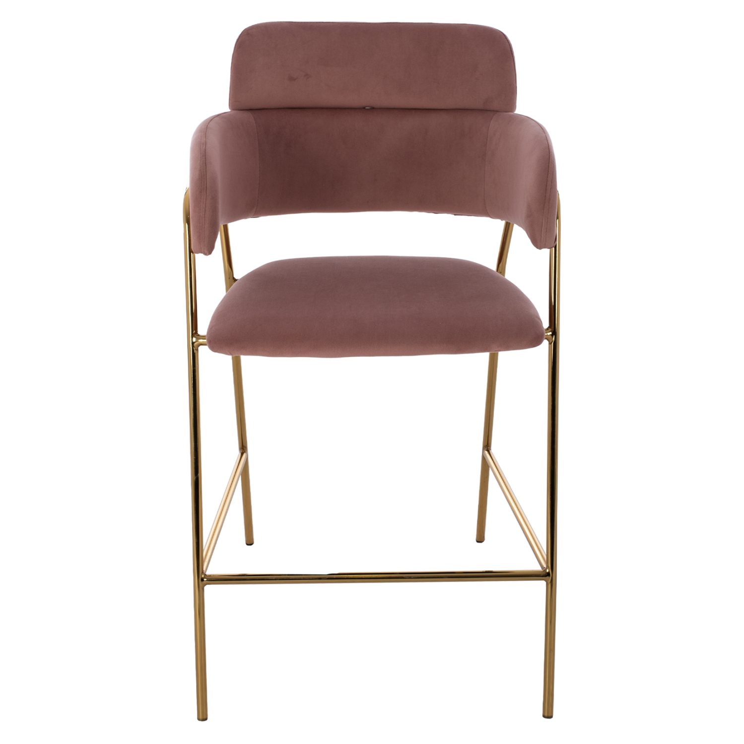 ΣΚΑΜΠΟ ΜΕΣΑΙΟΥ ΥΨΟΥΣ KELSO HM8735.02 ΒΕΛΟΥΔΟ ΣΑΠΙΟ ΜΗΛΟ ΕΠΙΧΡΥΣΟ ΣΚΕΛΕΤΟ 54x58x95Υ εκ. - Image 3