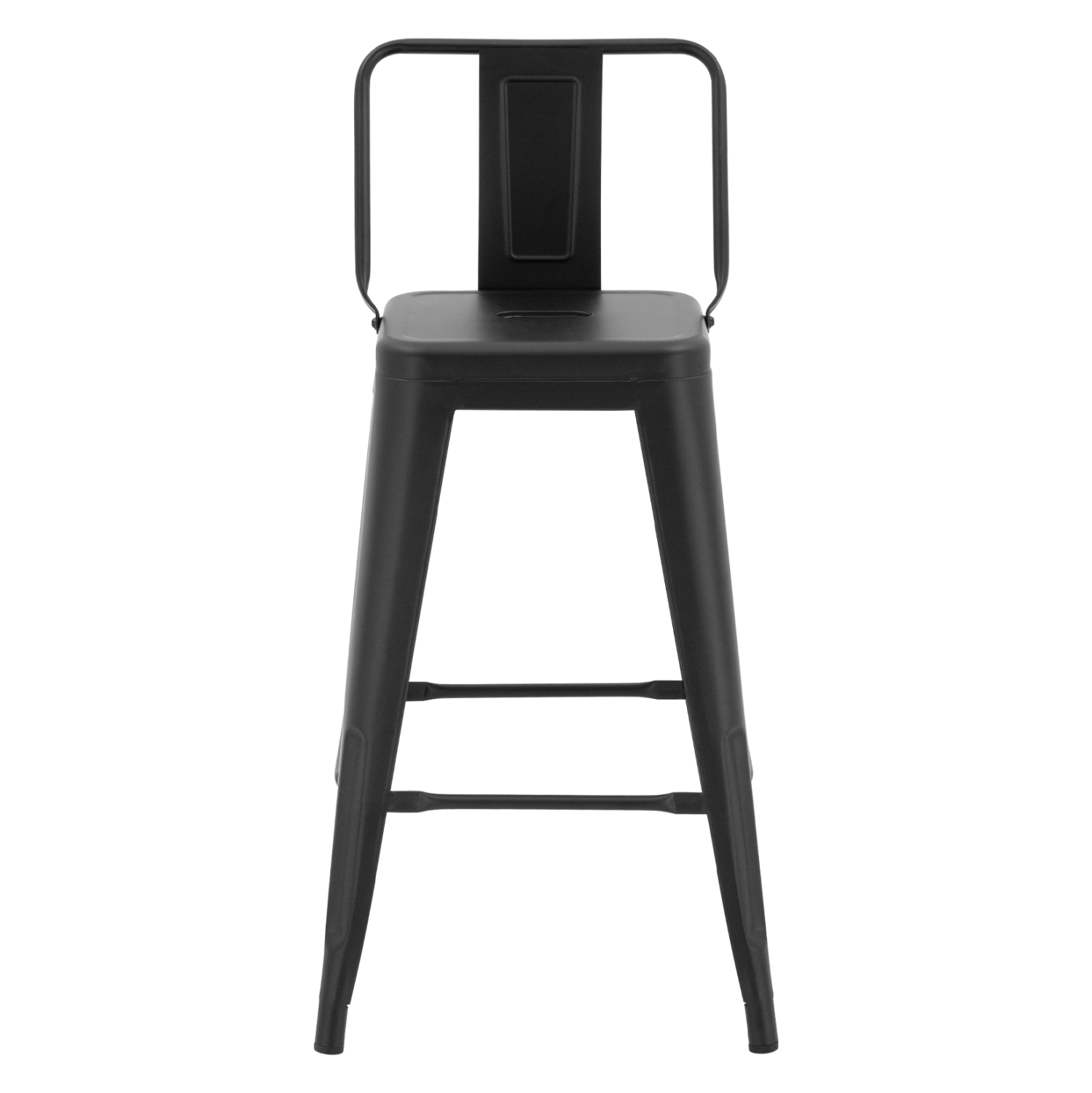 ΣΚΑΜΠΟ ΜΕΣΑΙΟΥ ΥΨΟΥΣ ΜΕΤΑΛΛΙΚΟ MELITA ΜΕ ΠΛΑΤΗ ΣΕ ΜΑΥΡΟ ΜΑΤ HM8574.32 42x42x89,5Υ εκ. - Image 3