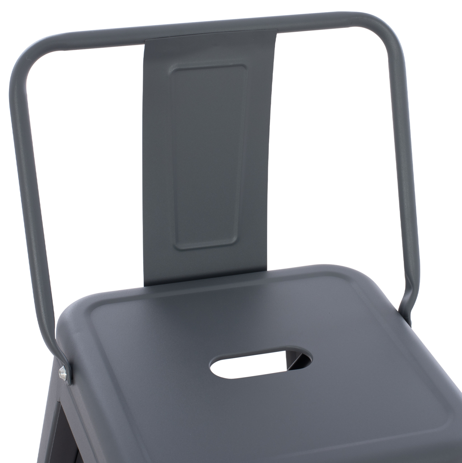 ΣΚΑΜΠΟ ΜΕΣΑΙΟΥ ΥΨΟΥΣ ΜΕΤΑΛΛΙΚΟ MELITA ΣΕ ΓΚΡΙ HM8574.10 42x42x98 cm. - Image 7