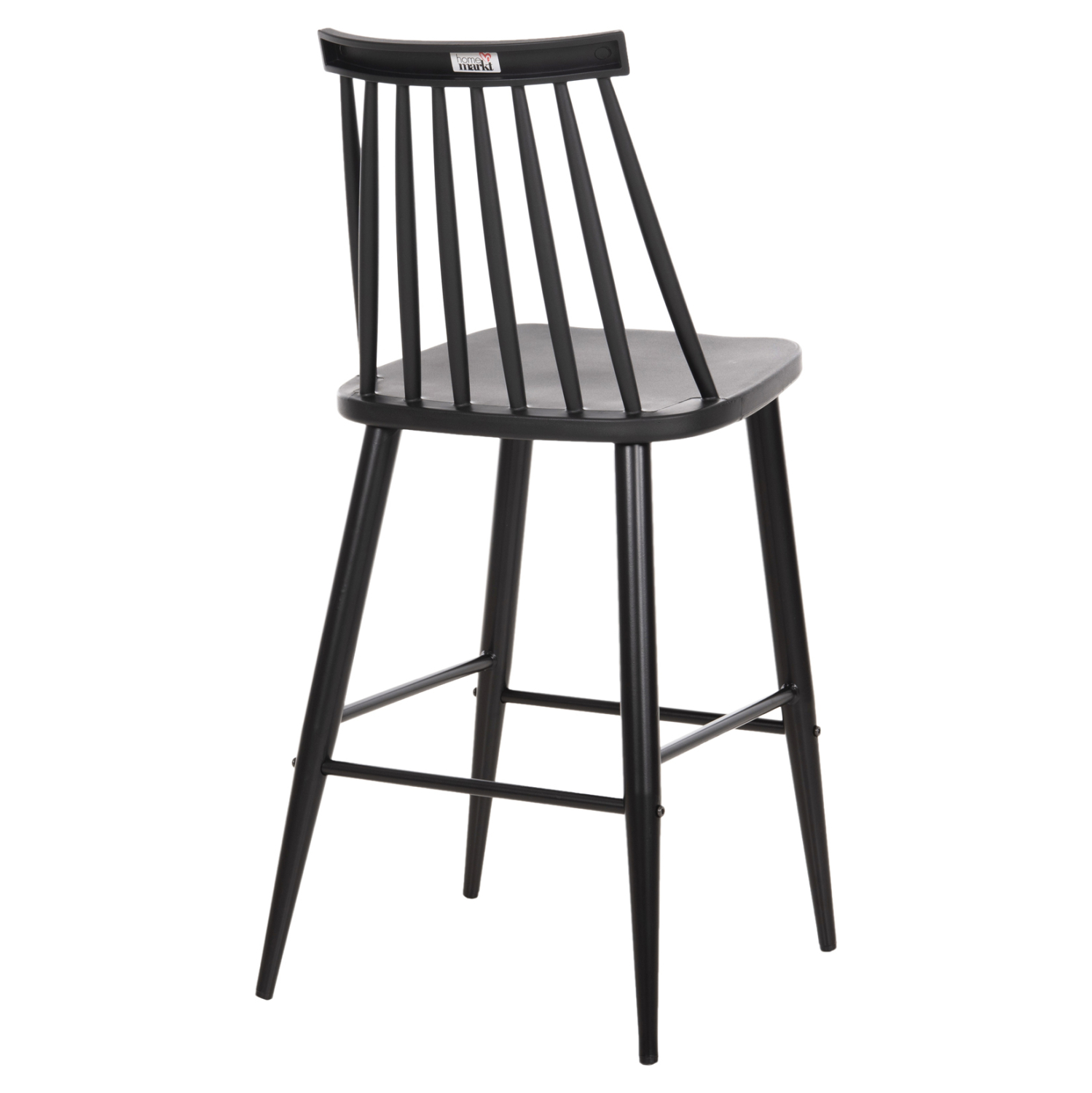 ΣΚΑΜΠΟ ΜΠΑΡ ΜΕΣΑΙΟΥ ΥΨΟΥΣ VANESSA HM9300.12 ΠΟΛΥΠΡΟΠΥΛΕΝΙΟ & ΜΕΤΑΛΛΟ-ΜΑΥΡΟ 45,5x46x97Υ εκ. - Image 5