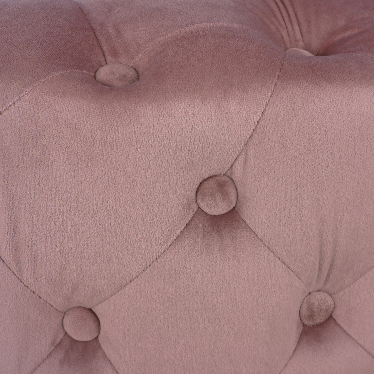 ΣΚΑΜΠΟ KASSIE ΣΑΠΙΟ ΜΗΛΟ ΒΕΛΟΥΔΟ ΤΥΠΟΥ CHESTERFIELD HM8406.02 Φ60x43Υ εκ. - Image 4